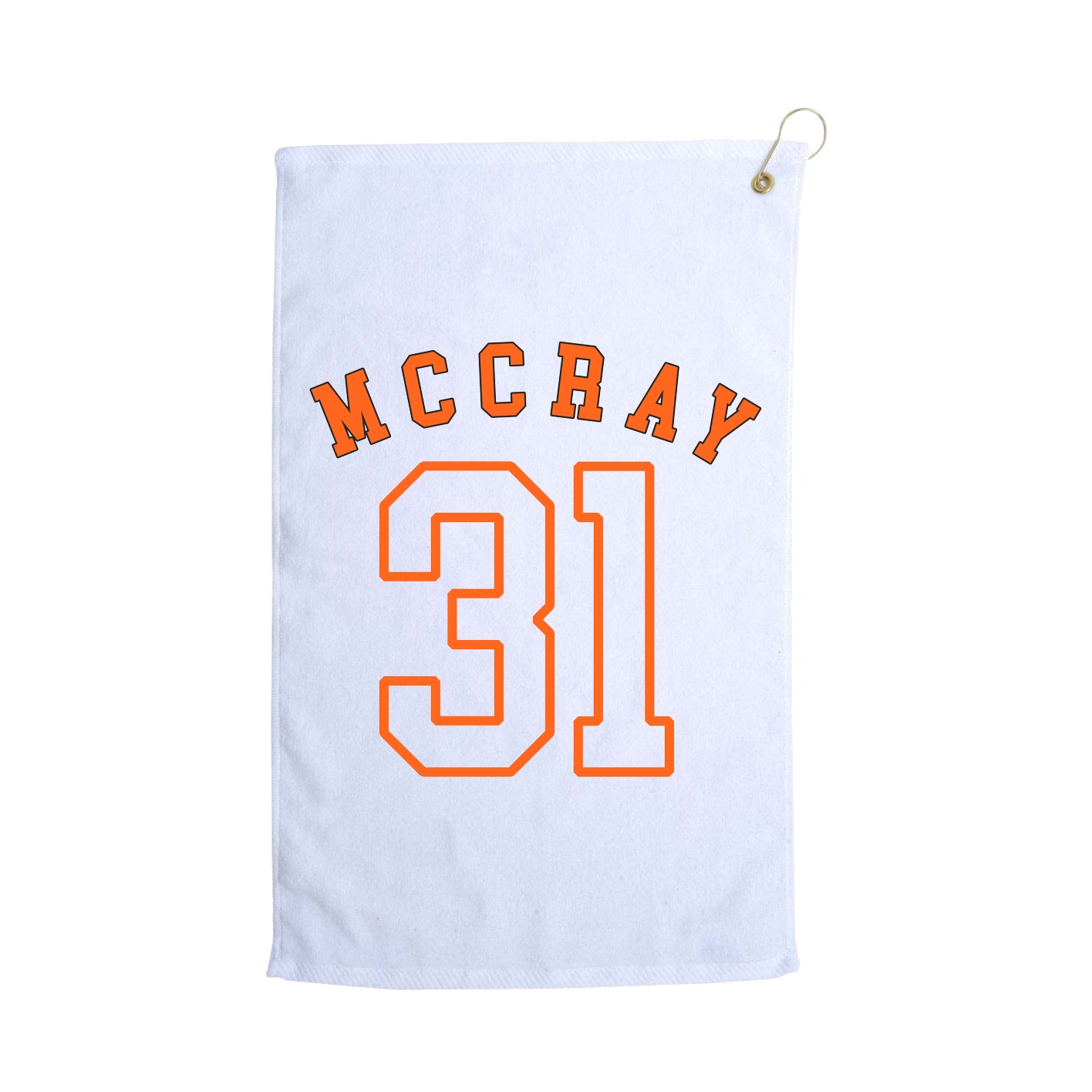 Golf Towel — Shirsey Arch in White