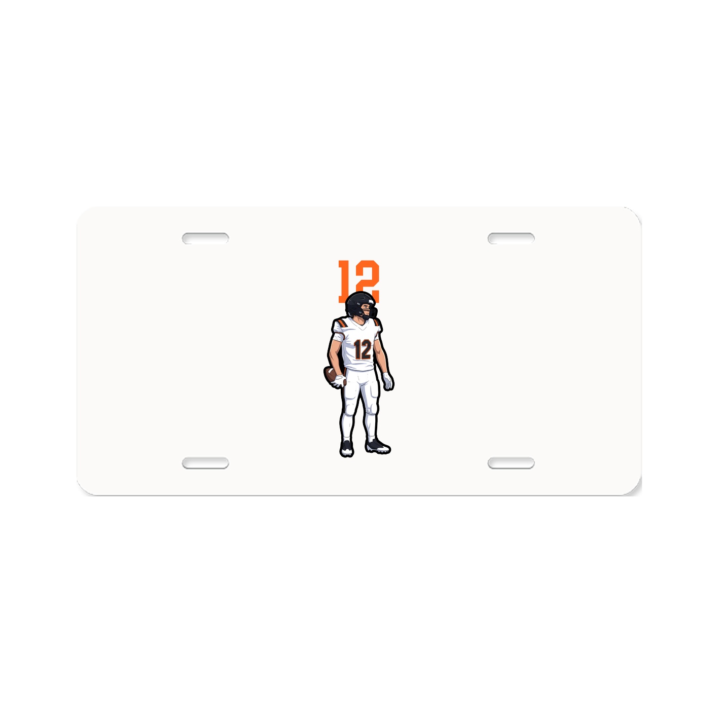 License Plate — Number Top in Classic