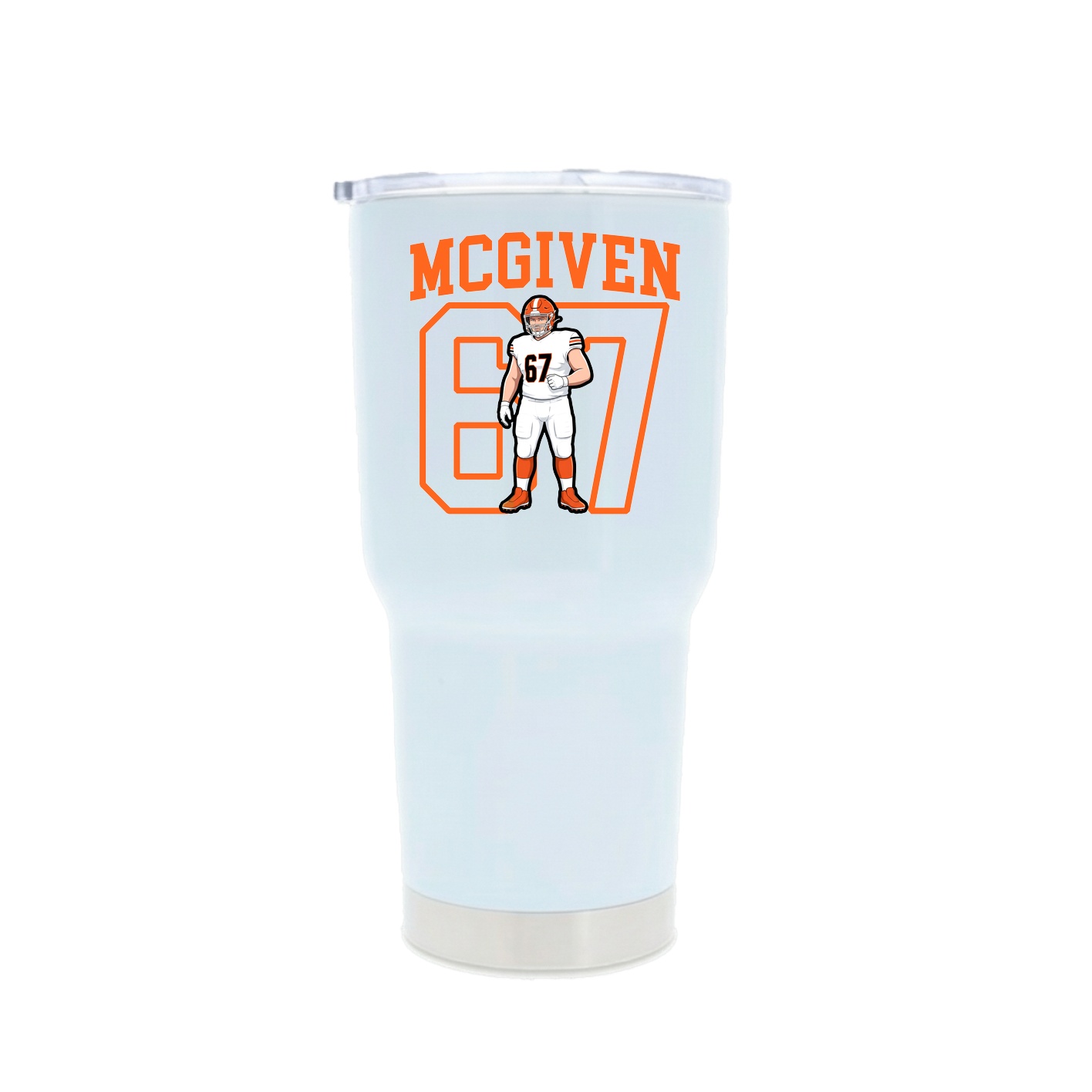 30oz Stainless Steel Tumbler — Shirsey in White