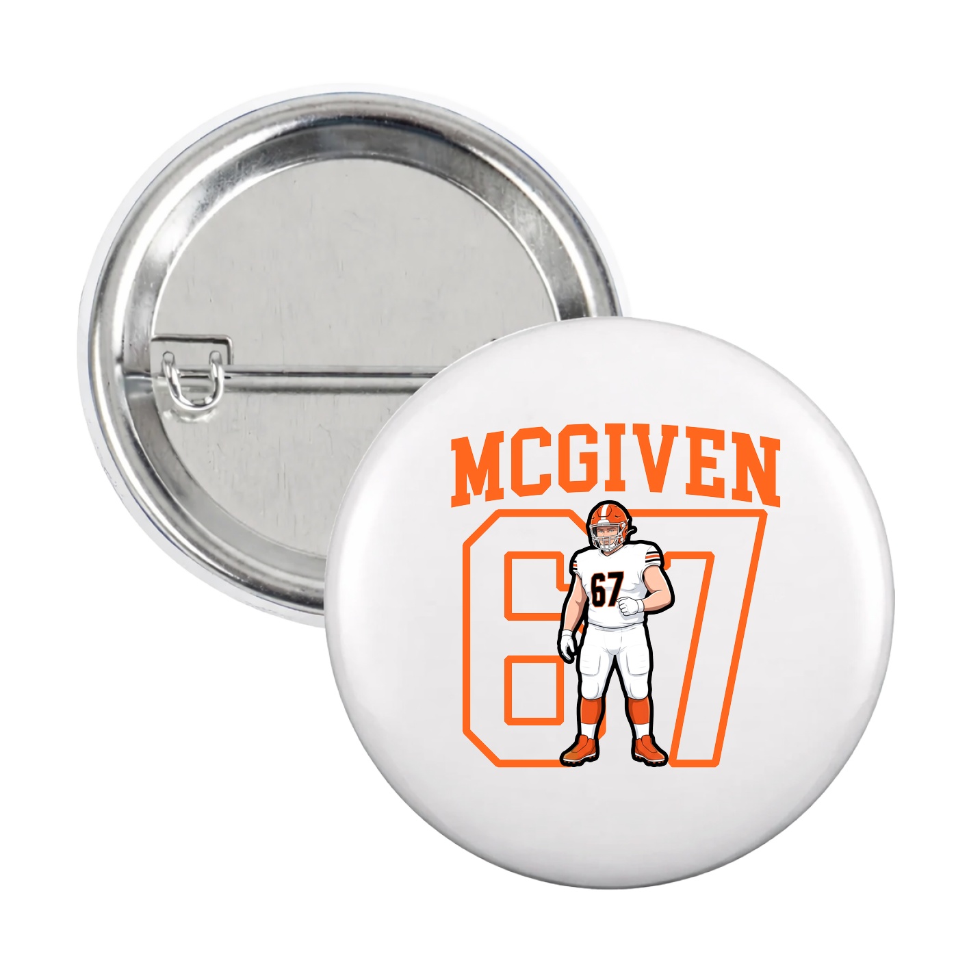 Game Day Button — Shirsey in White