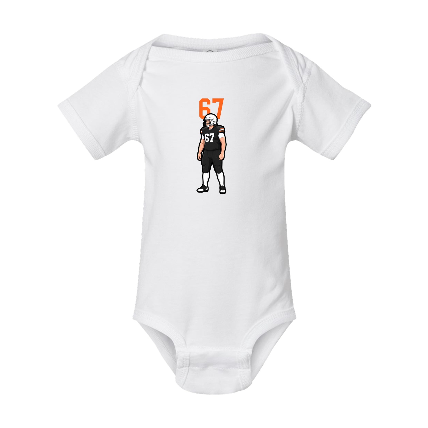 Baby Onesie — Number Top in White