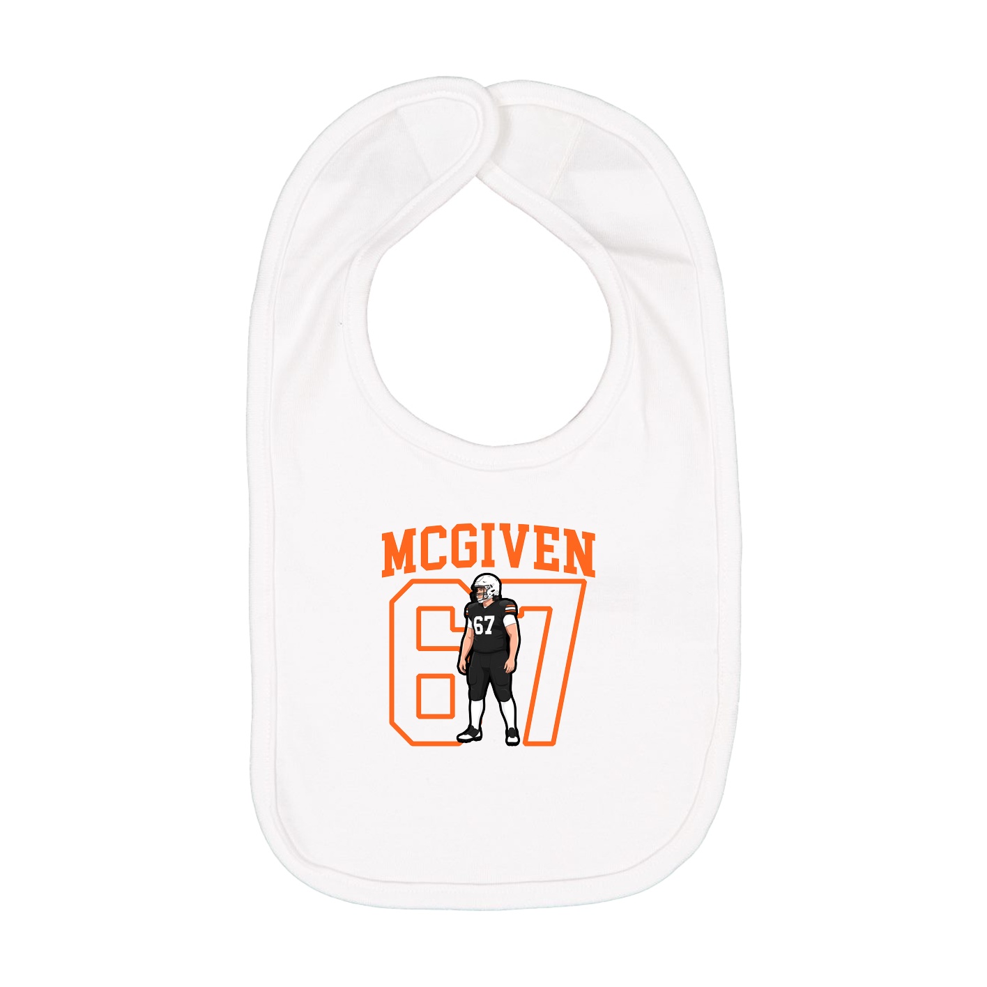 Infant Bib — Shirsey in White