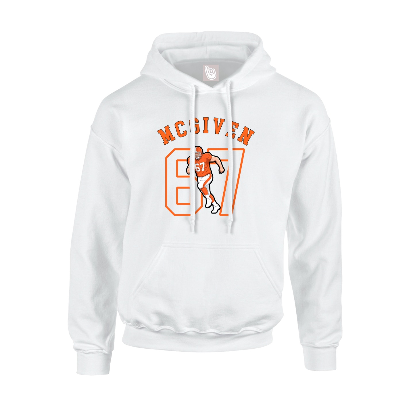 Hoodie — Shirsey Arch in White
