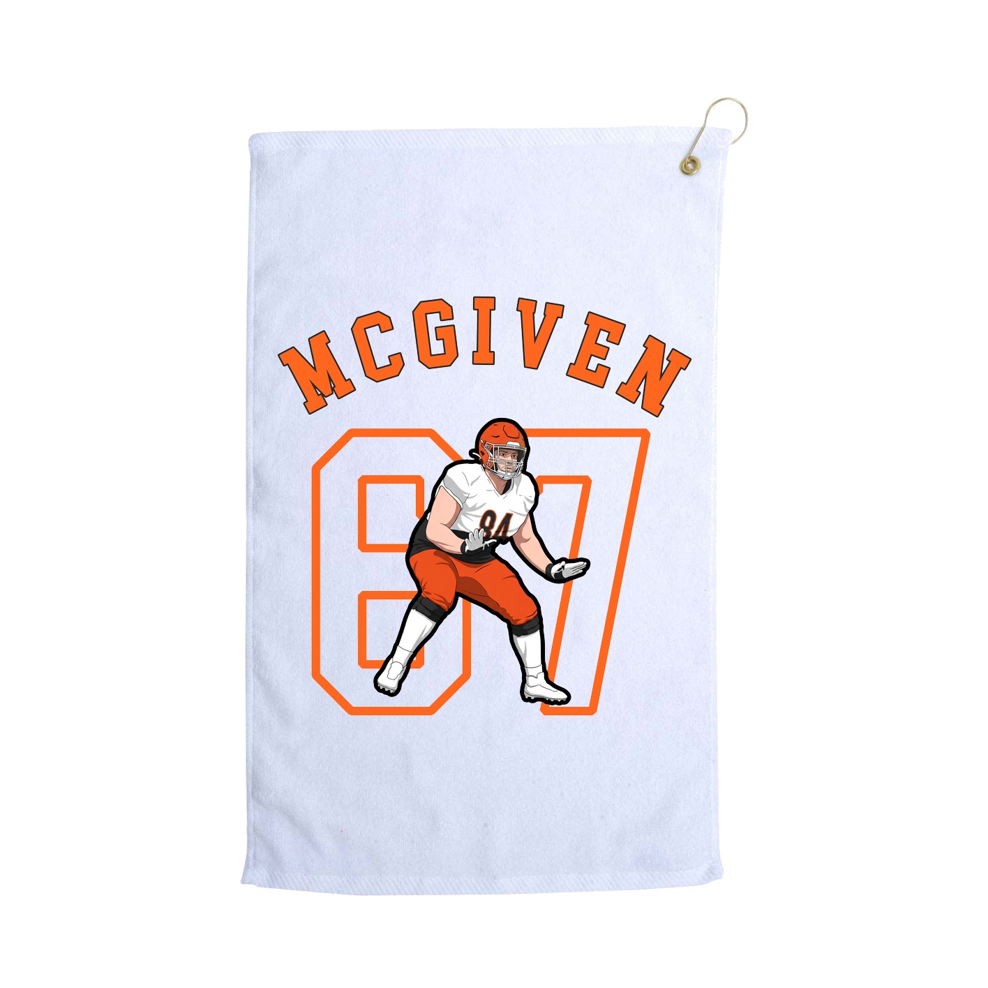 Golf Towel — Shirsey Arch in White