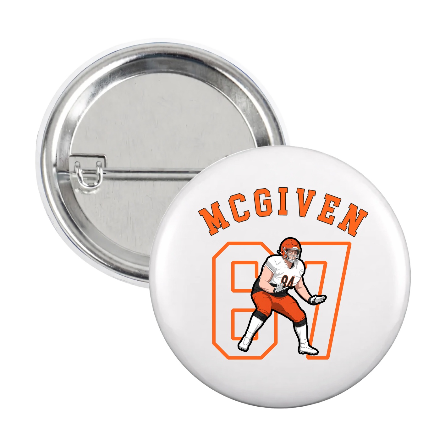 Game Day Button — Shirsey Arch in White