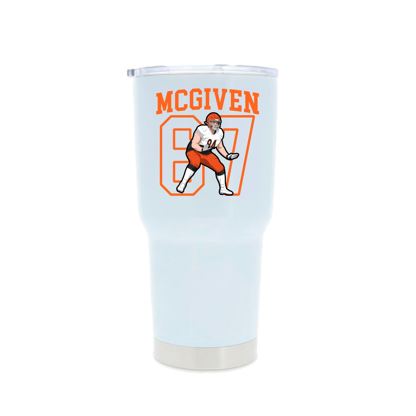 30oz Stainless Steel Tumbler — Shirsey in White