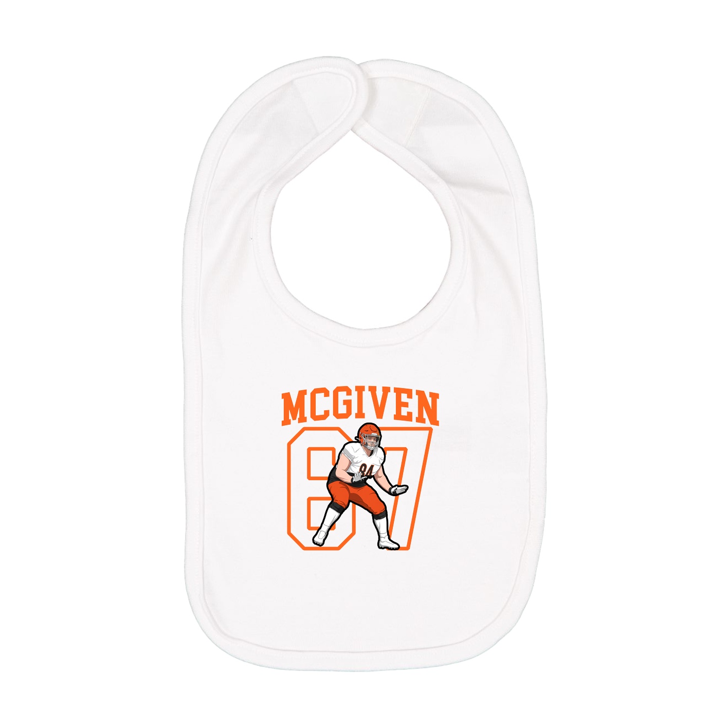 Infant Bib — Shirsey in White