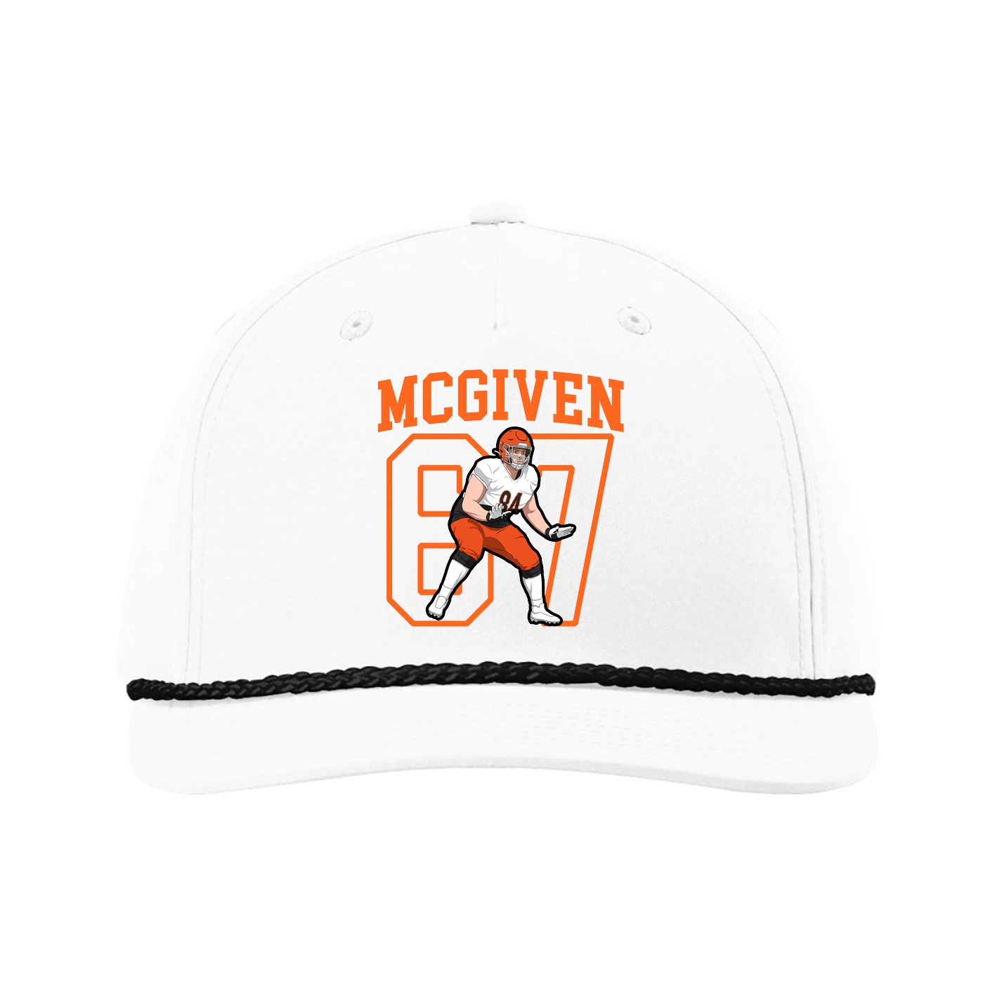Five-Panel Classic Rope Cap — Shirsey in White