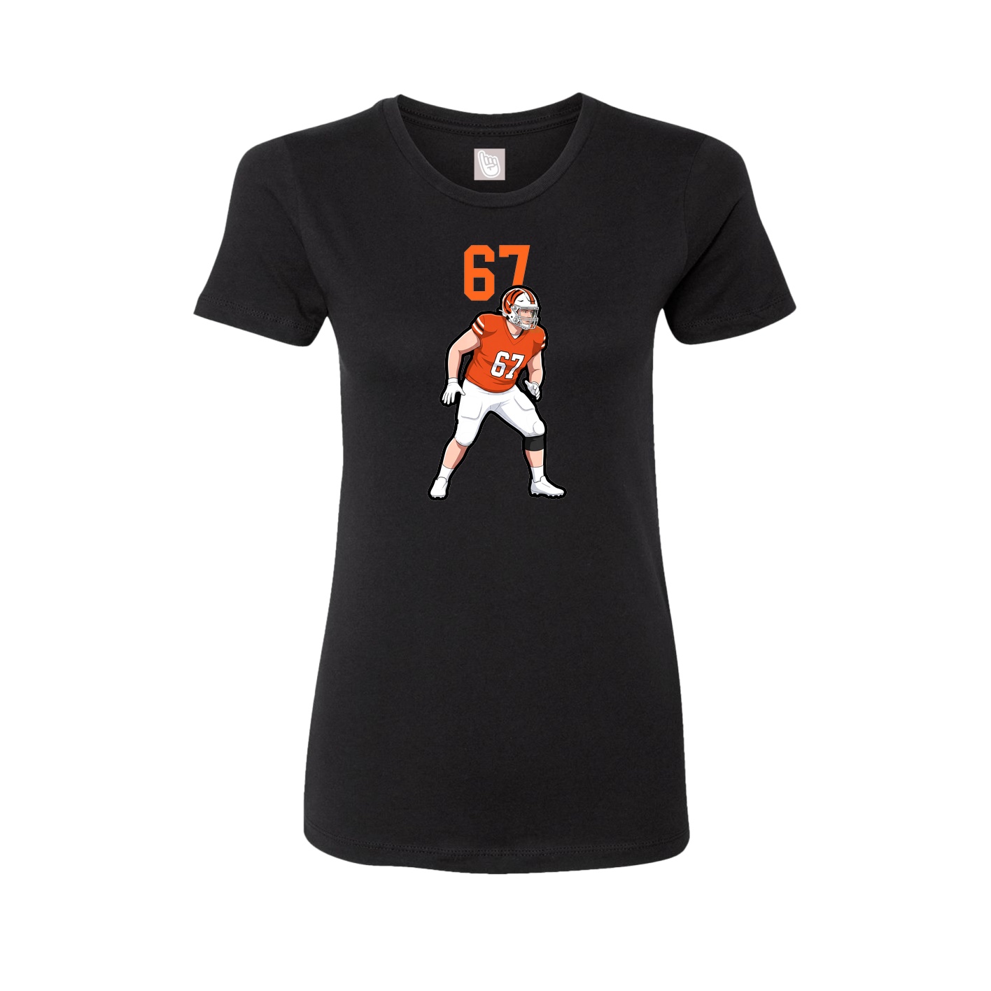 Womens Tee — Number Top in Black