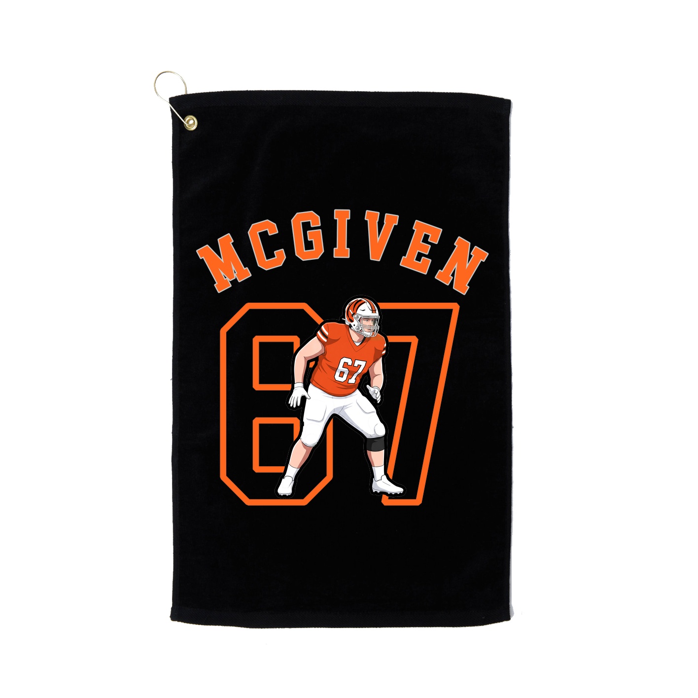 Golf Towel — Shirsey Arch in Black