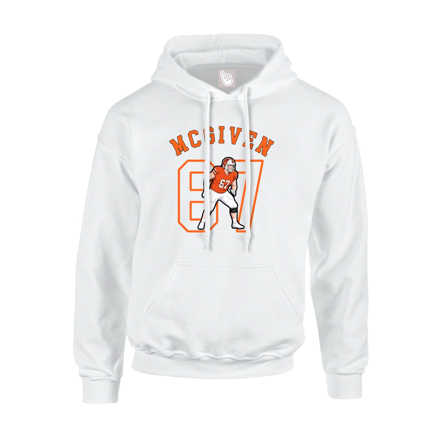 Hoodie — Shirsey Arch in White