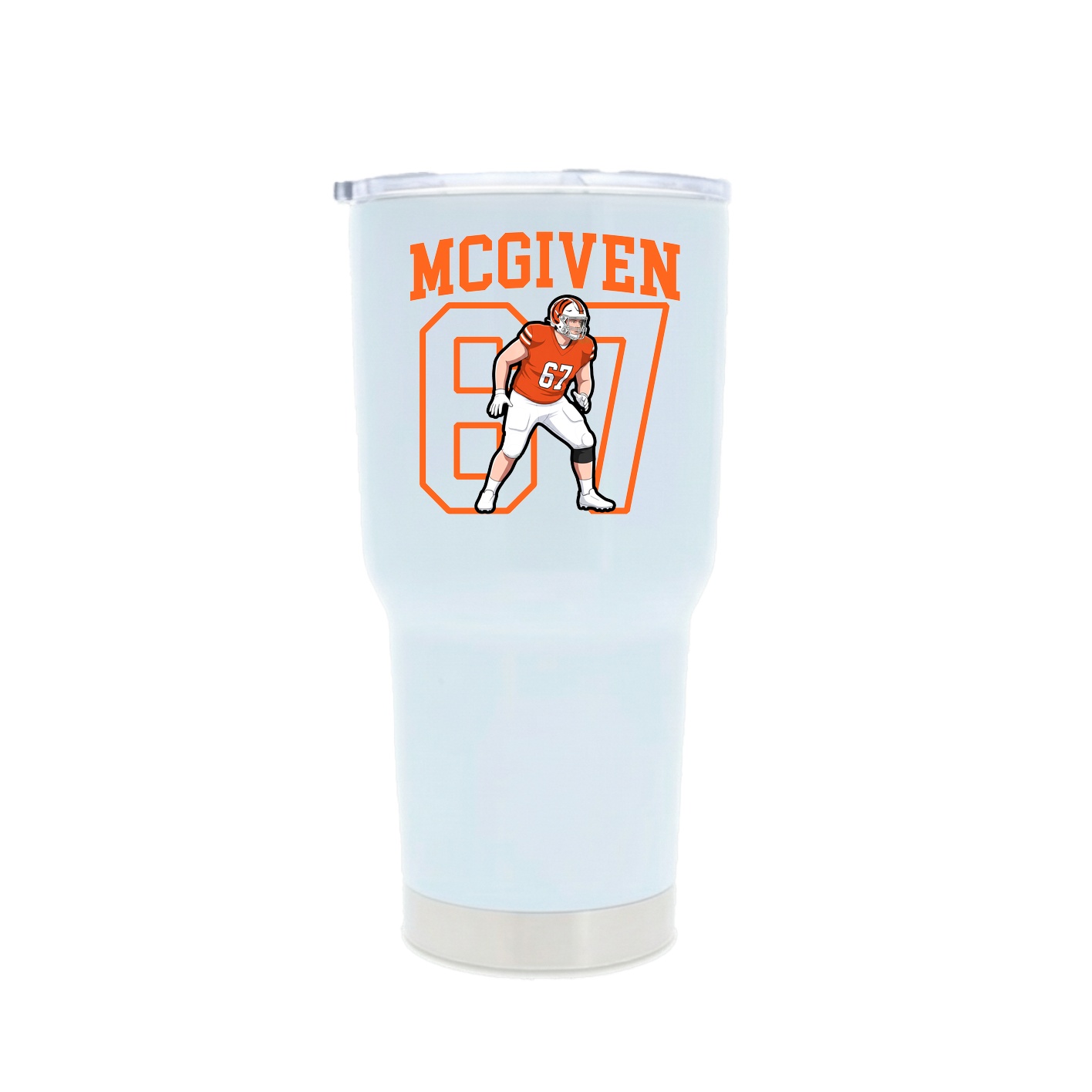 30oz Stainless Steel Tumbler — Shirsey in White