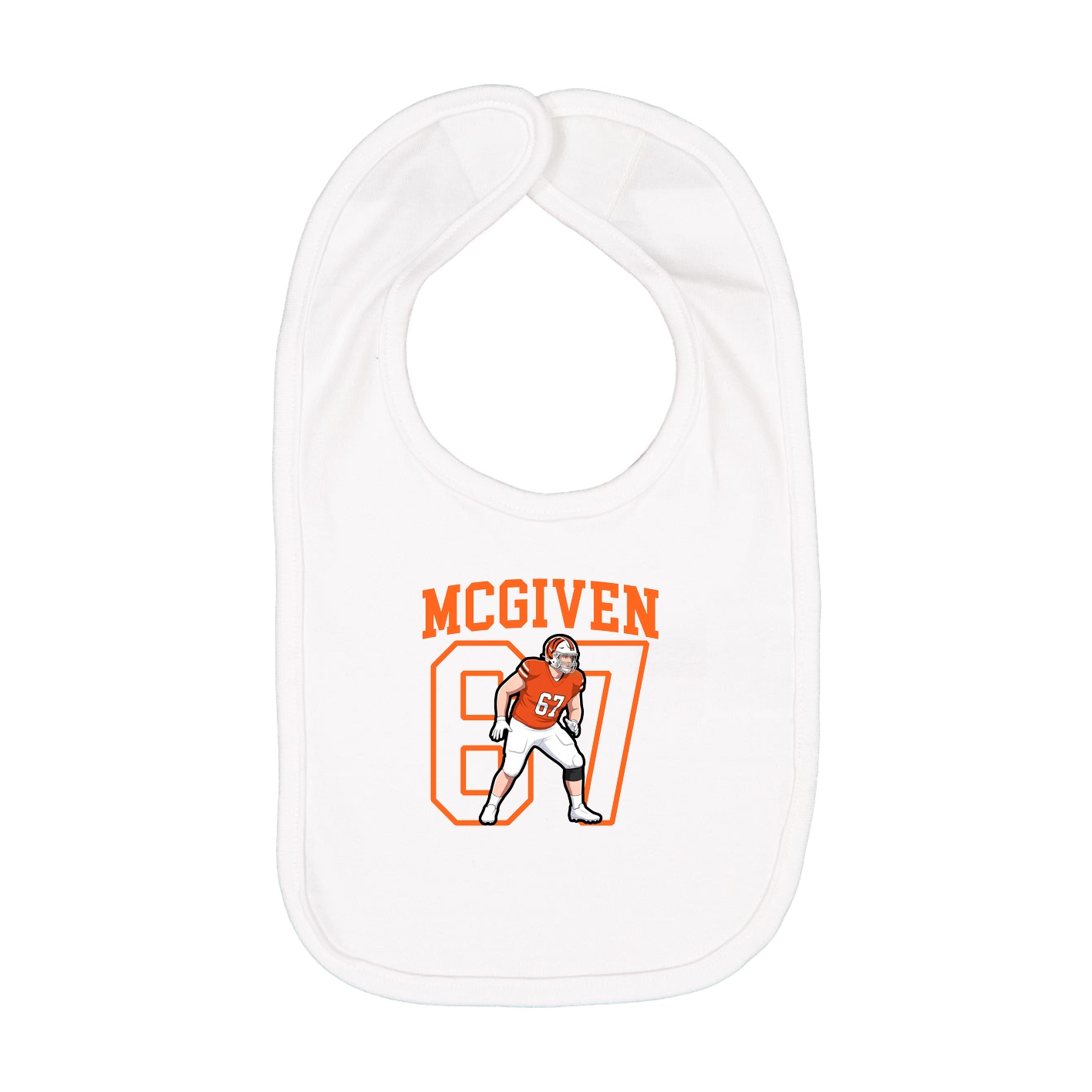 Infant Bib — Shirsey in White