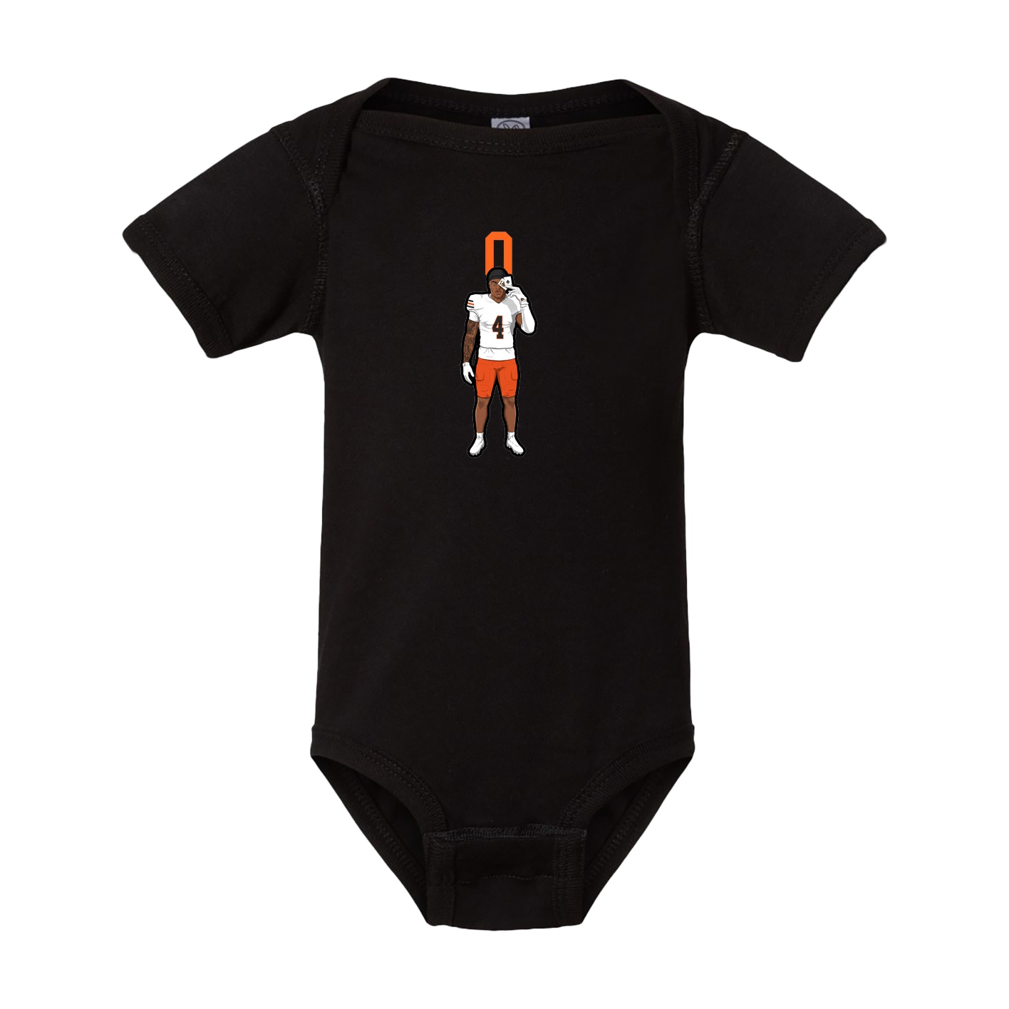 Baby Onesie — Number Top in Black