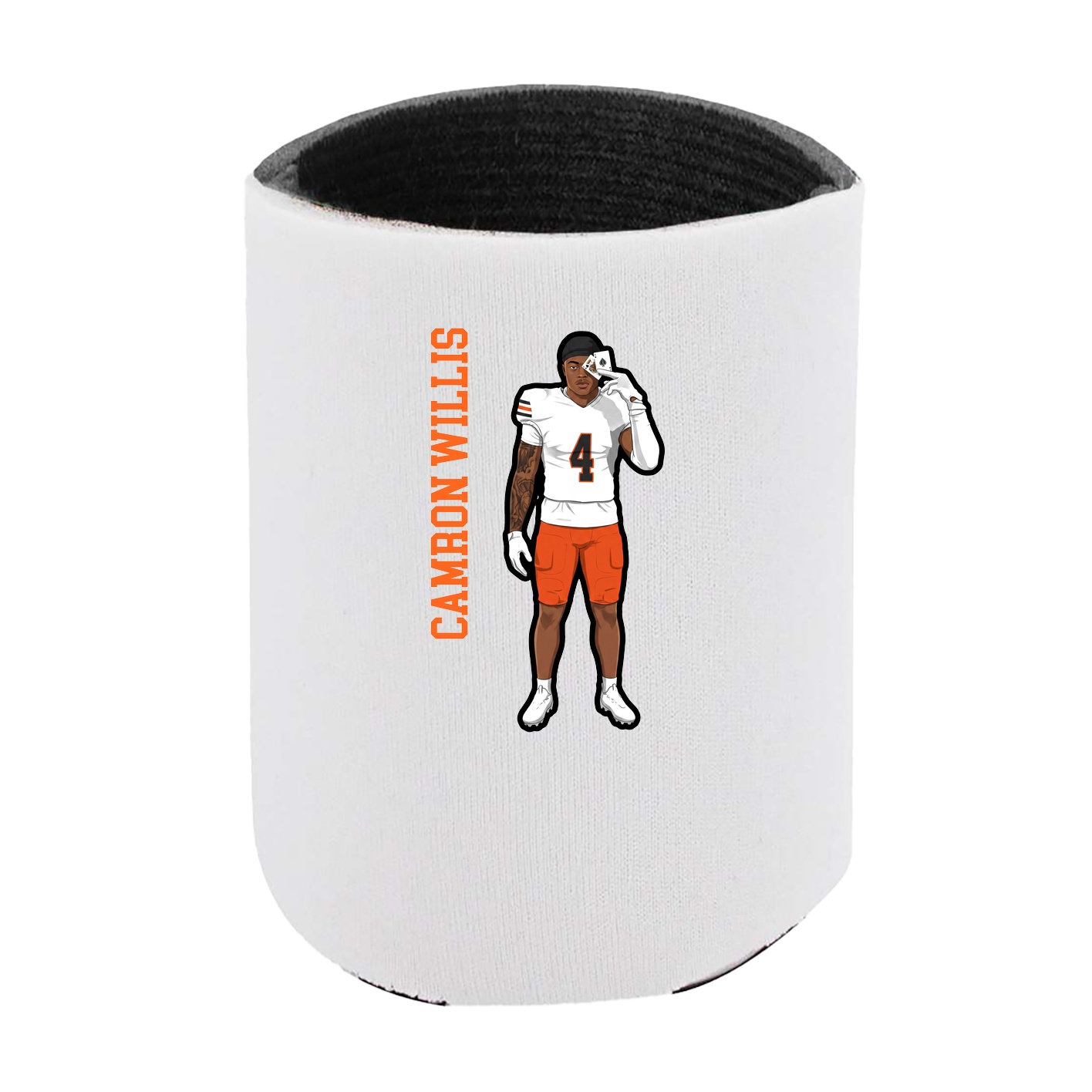 Can Holder — Name Vertical in White