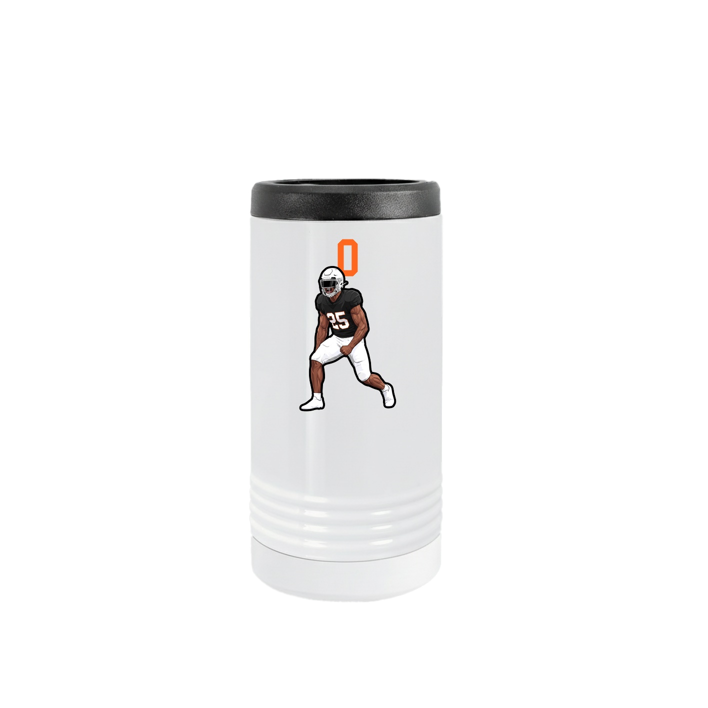 Slim Beverage Holder — Number Top in White