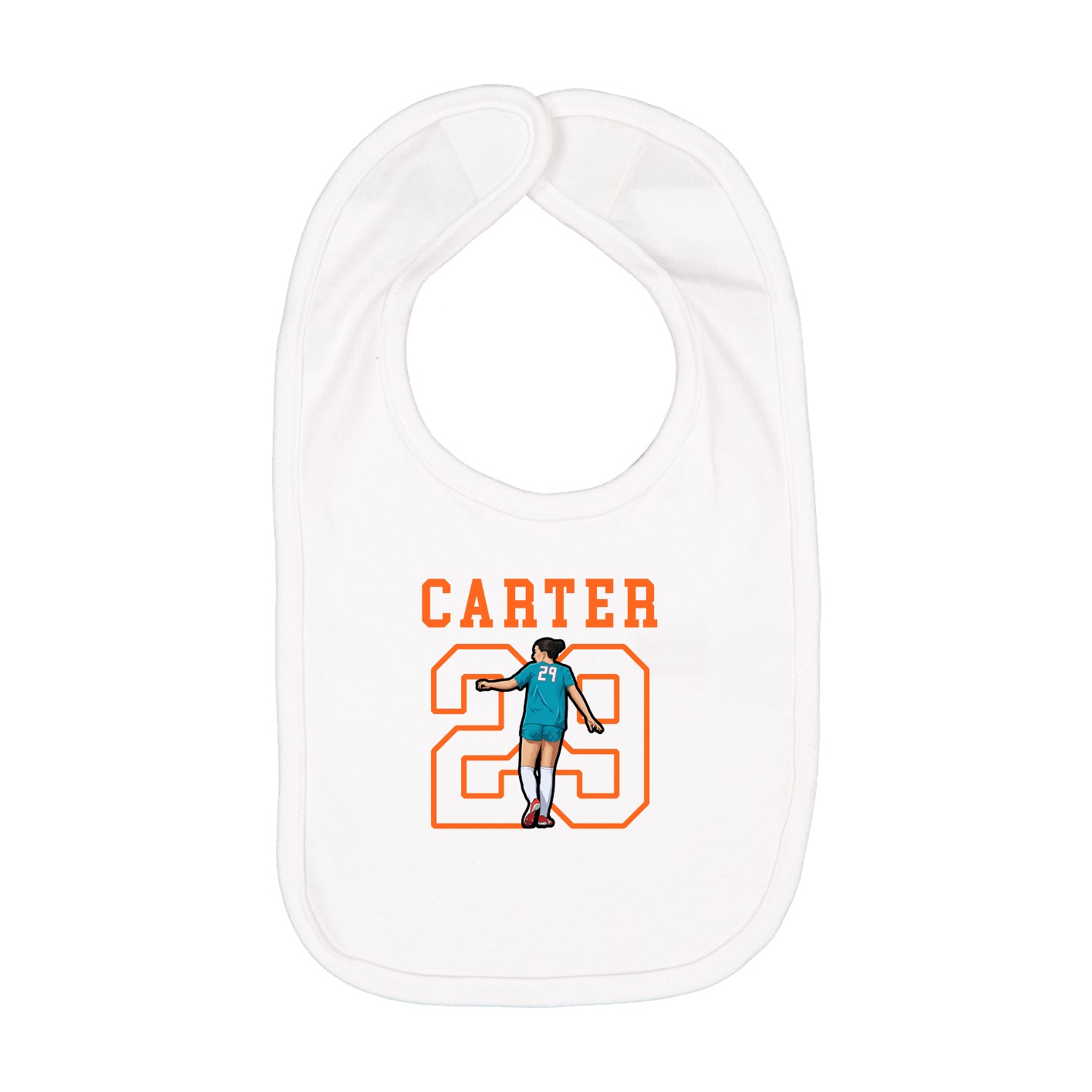 Infant Bib — Shirsey in White