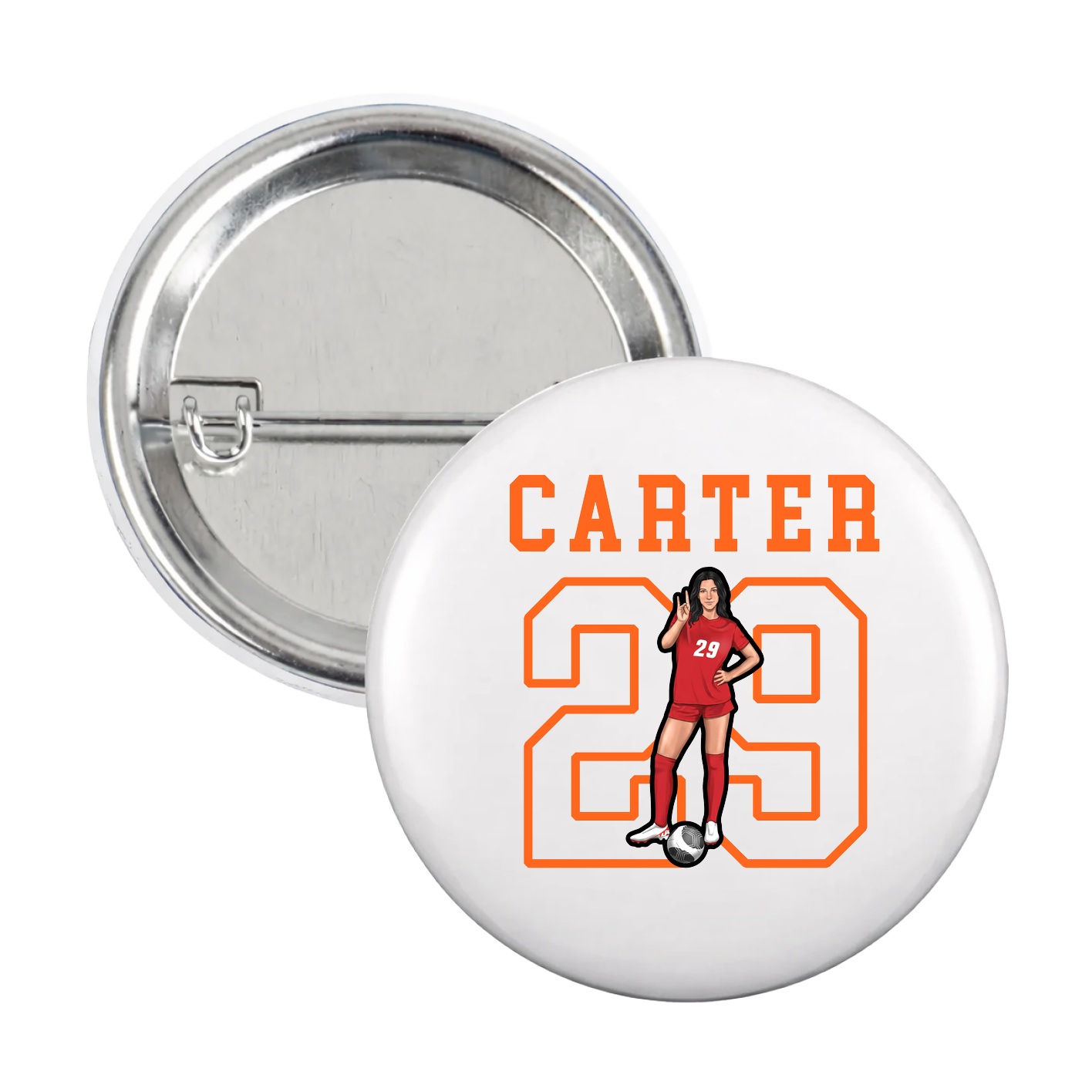 Game Day Button — Shirsey in White