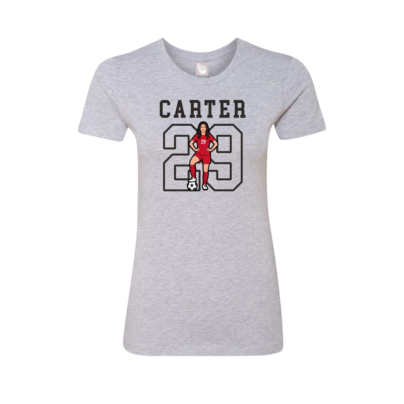 Fitted Women's Tee — Shirsey in Grey