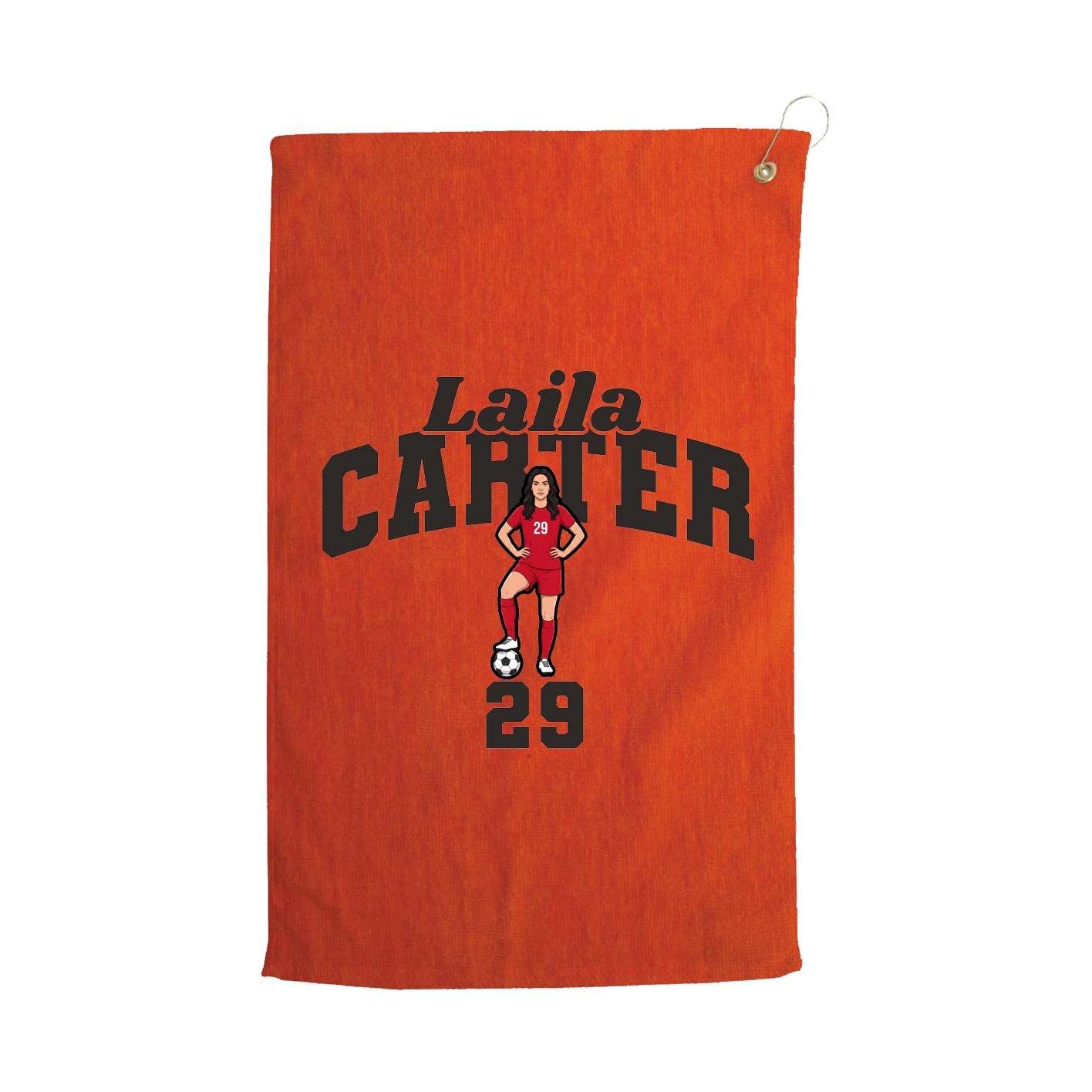 Golf Towel — Signature Arch in Orange