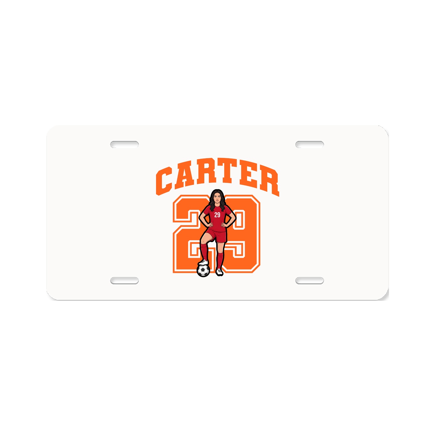 License Plate — Number in Classic