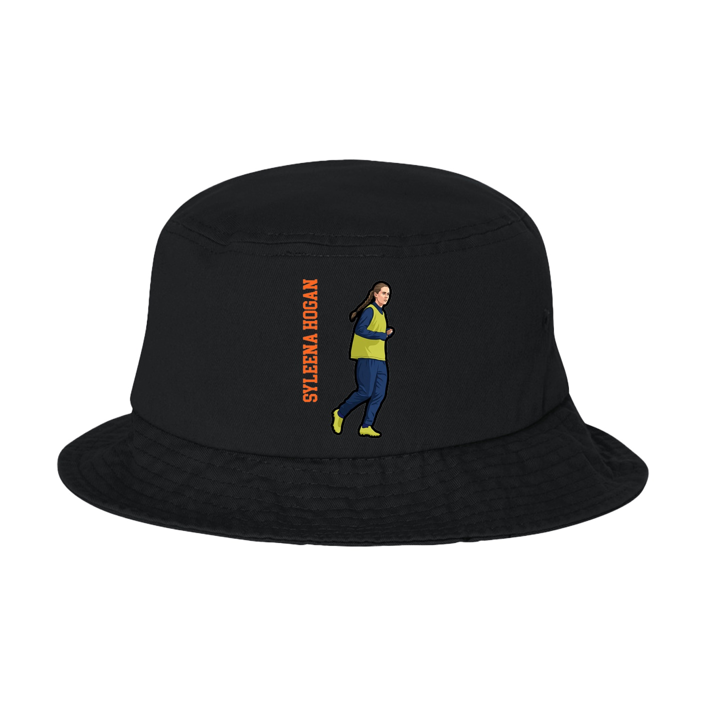 Bucket Cap — Name Vertical in Black
