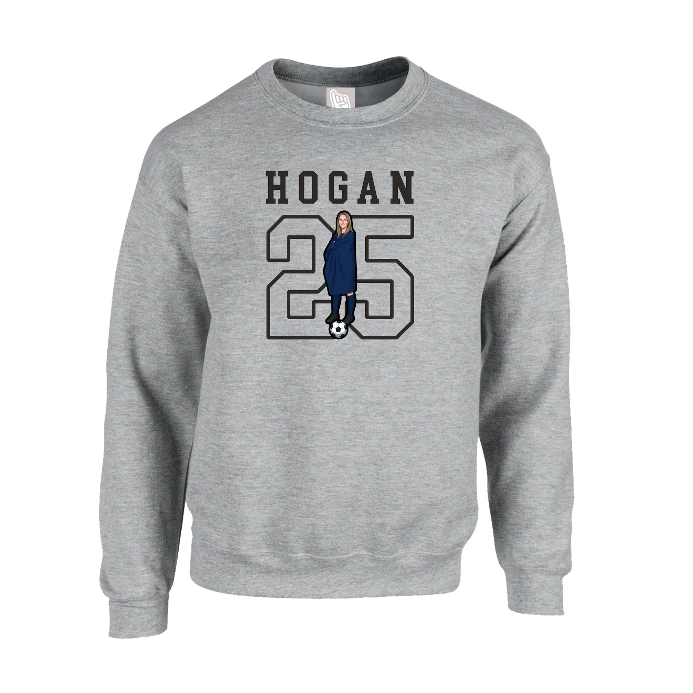Fleece Crew — Shirsey in Grey