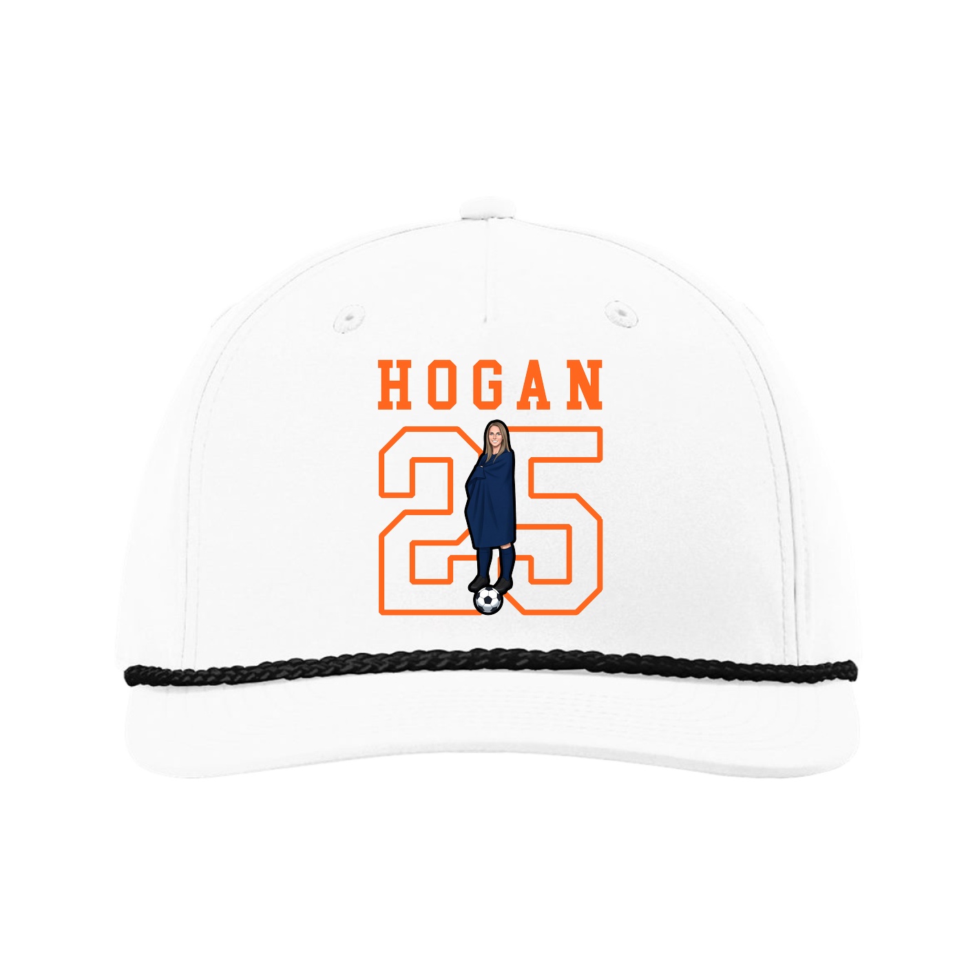 Five-Panel Classic Rope Cap — Shirsey in White