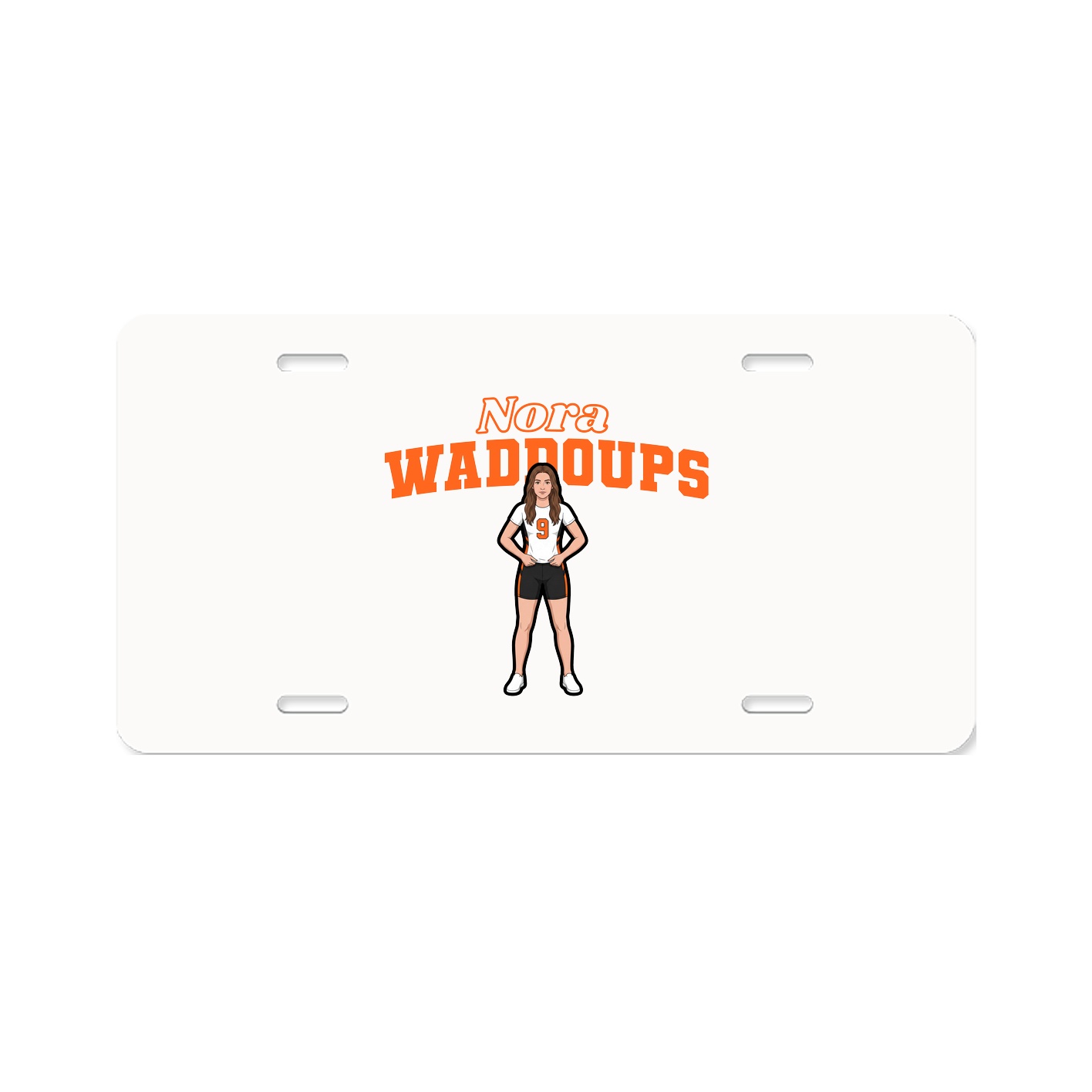 License Plate — Name Arch in Classic