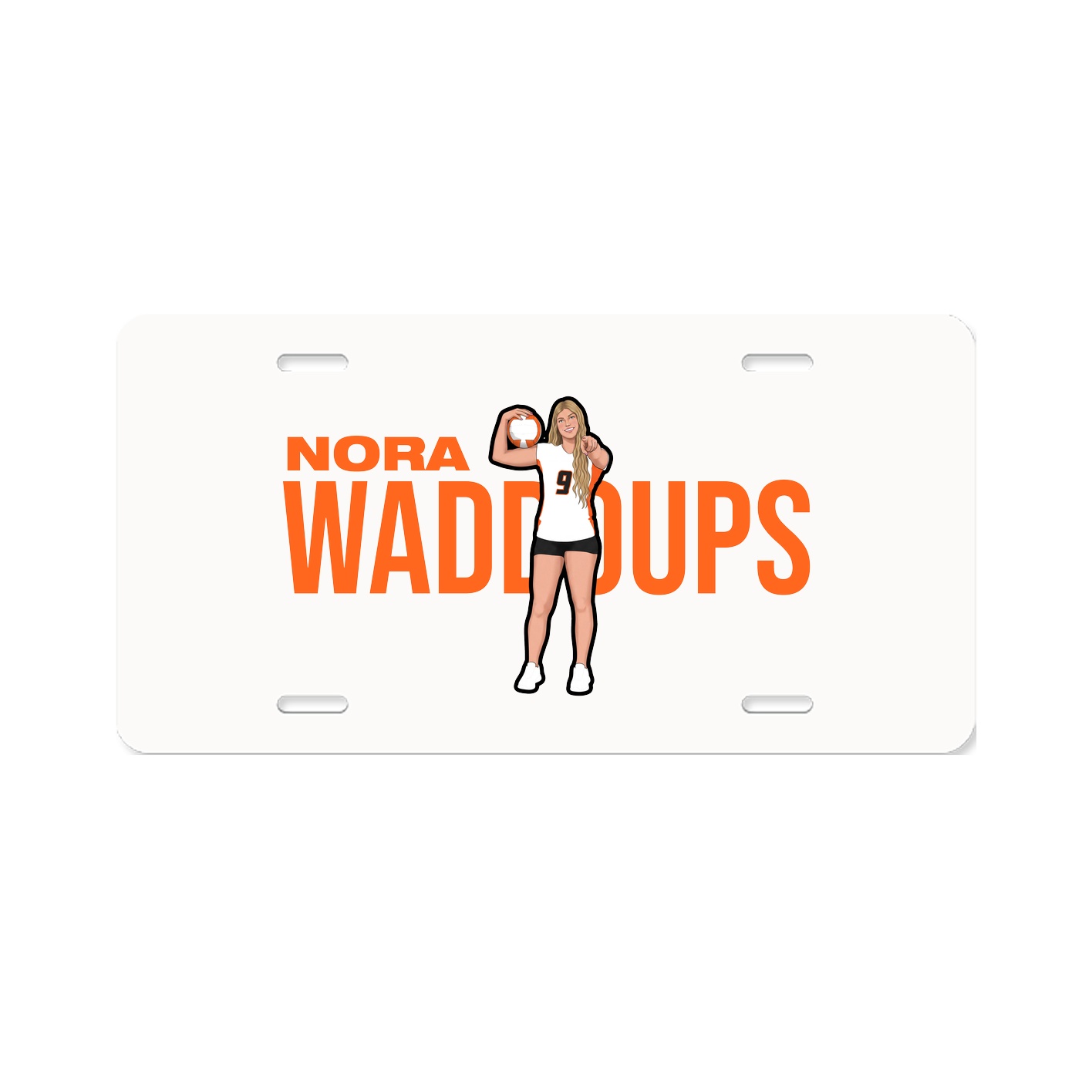 License Plate — Player Name in Classic