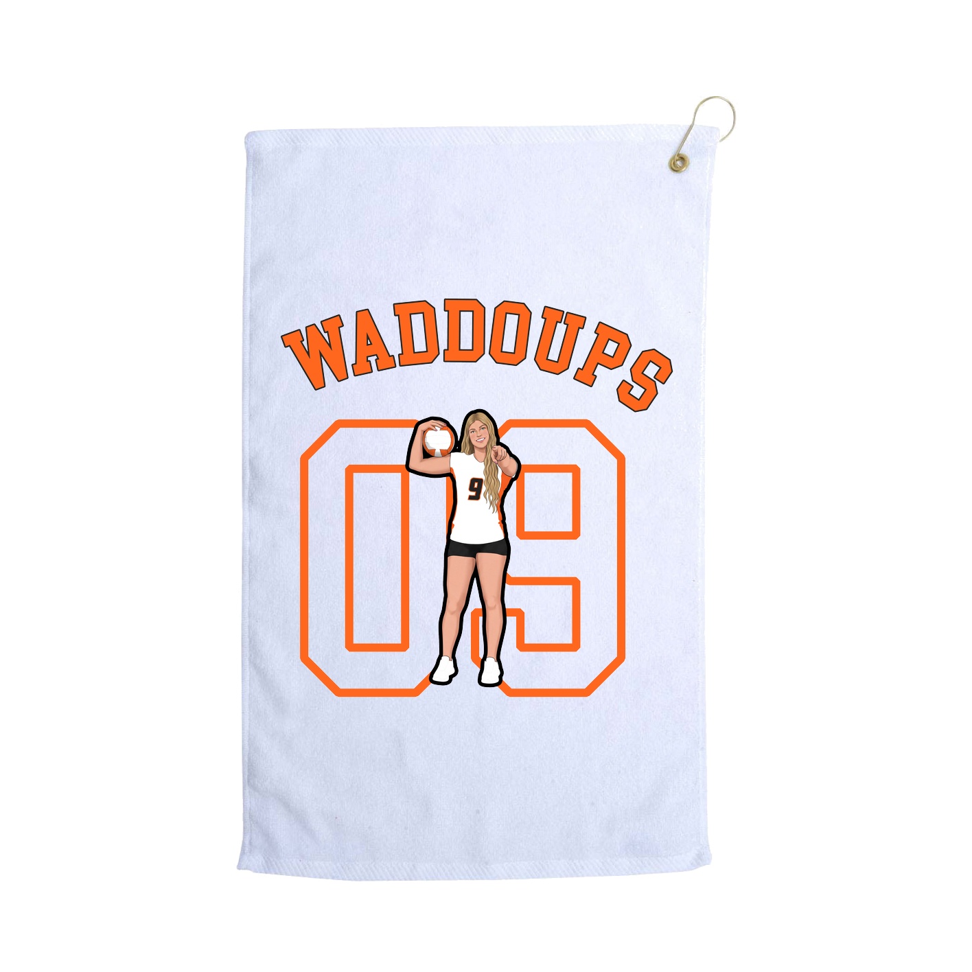 Golf Towel — Shirsey Arch in White