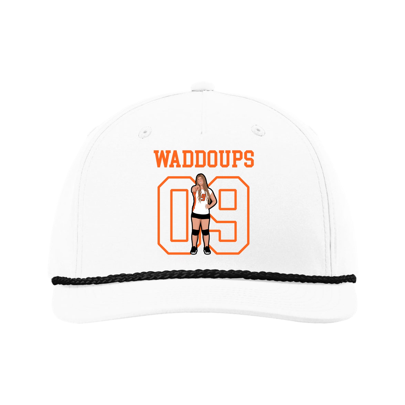 Five-Panel Classic Rope Cap — Shirsey in White