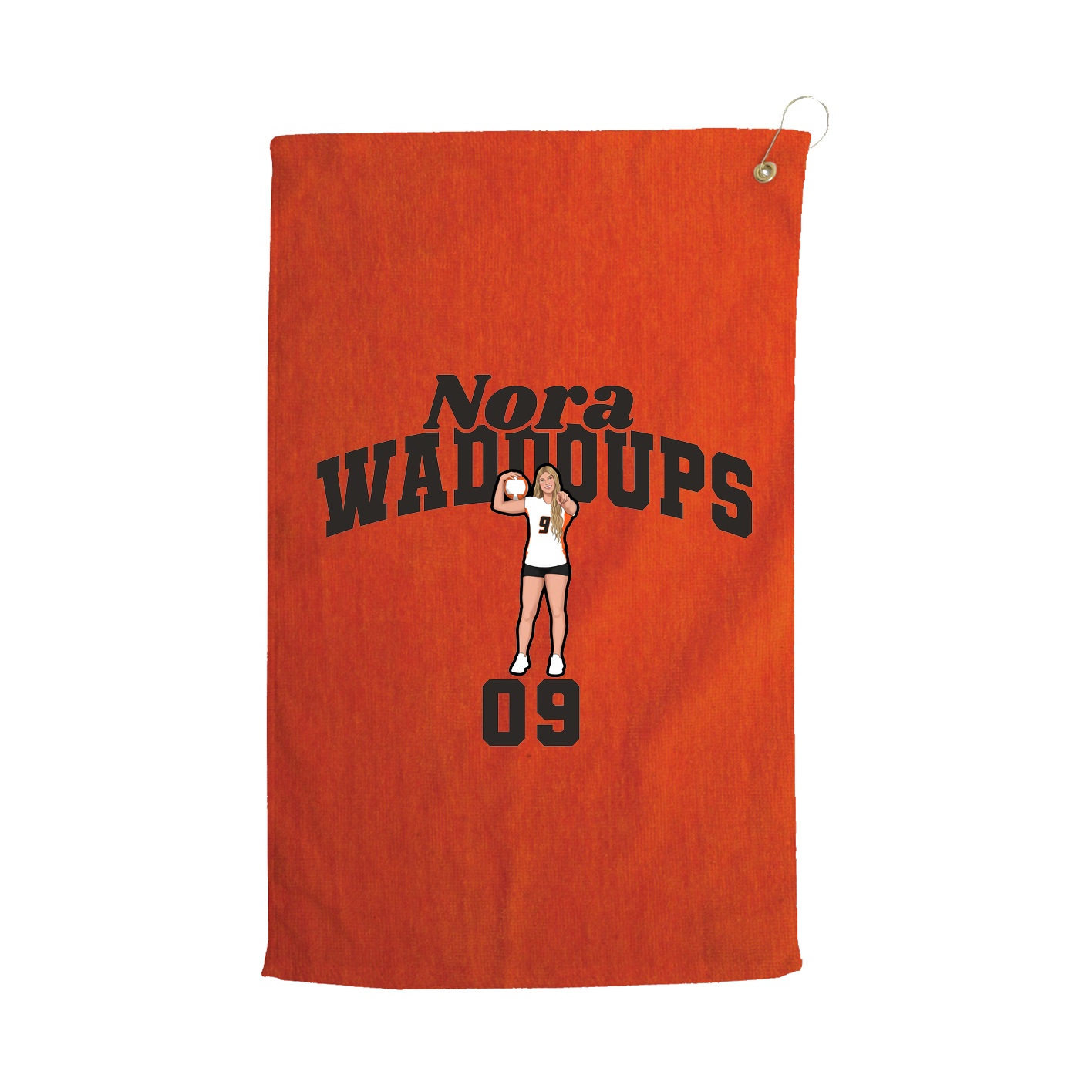 Golf Towel — Signature Arch in Orange