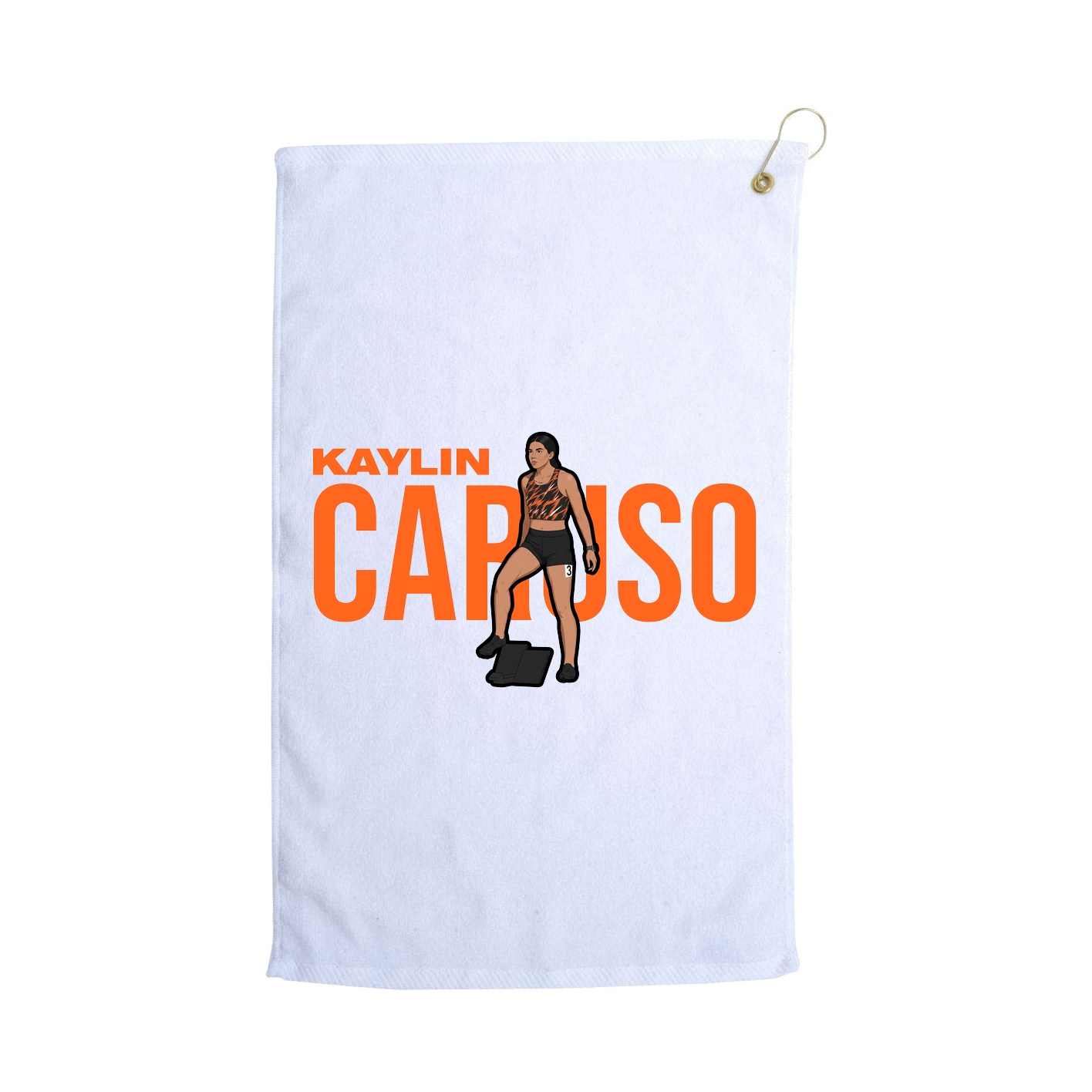 Golf Towel — Player Name in White
