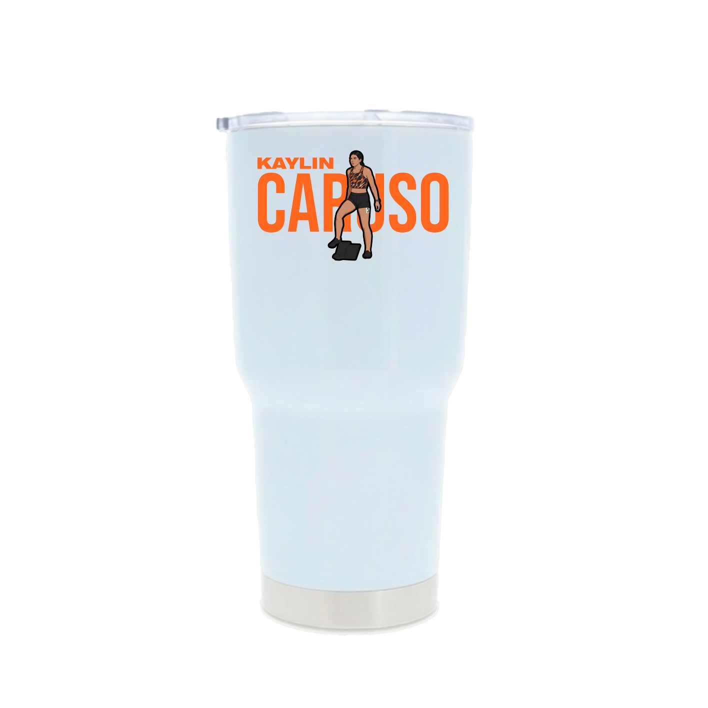 30oz Stainless Steel Tumbler — Player Name in White