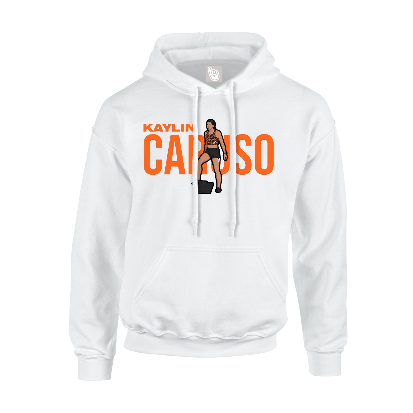 Youth Hoodie — Player Name in White