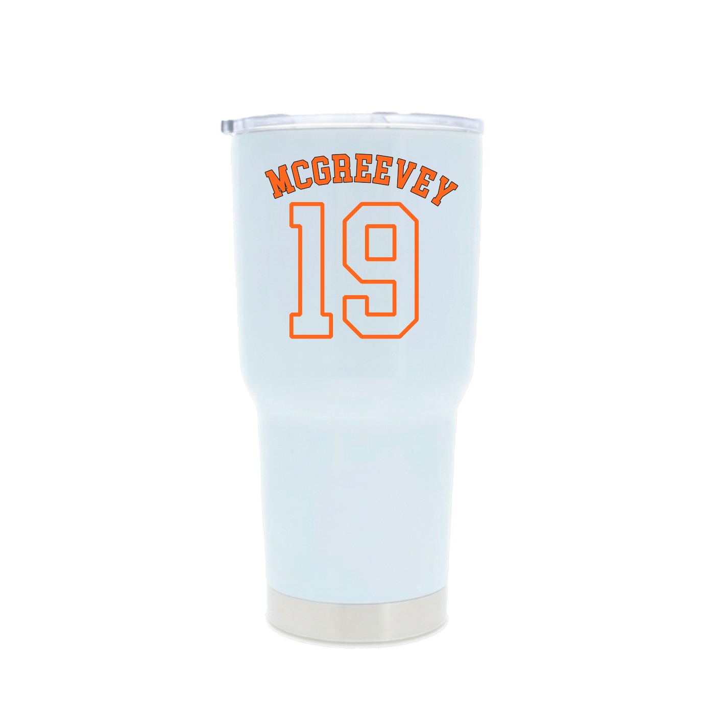 30oz Stainless Steel Tumbler — Shirsey Arch in White