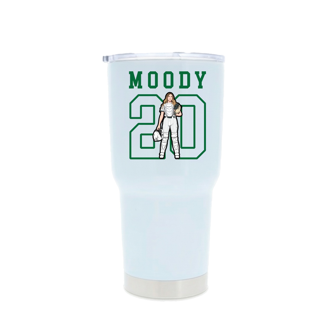 30oz Stainless Steel Tumbler — Shirsey in White