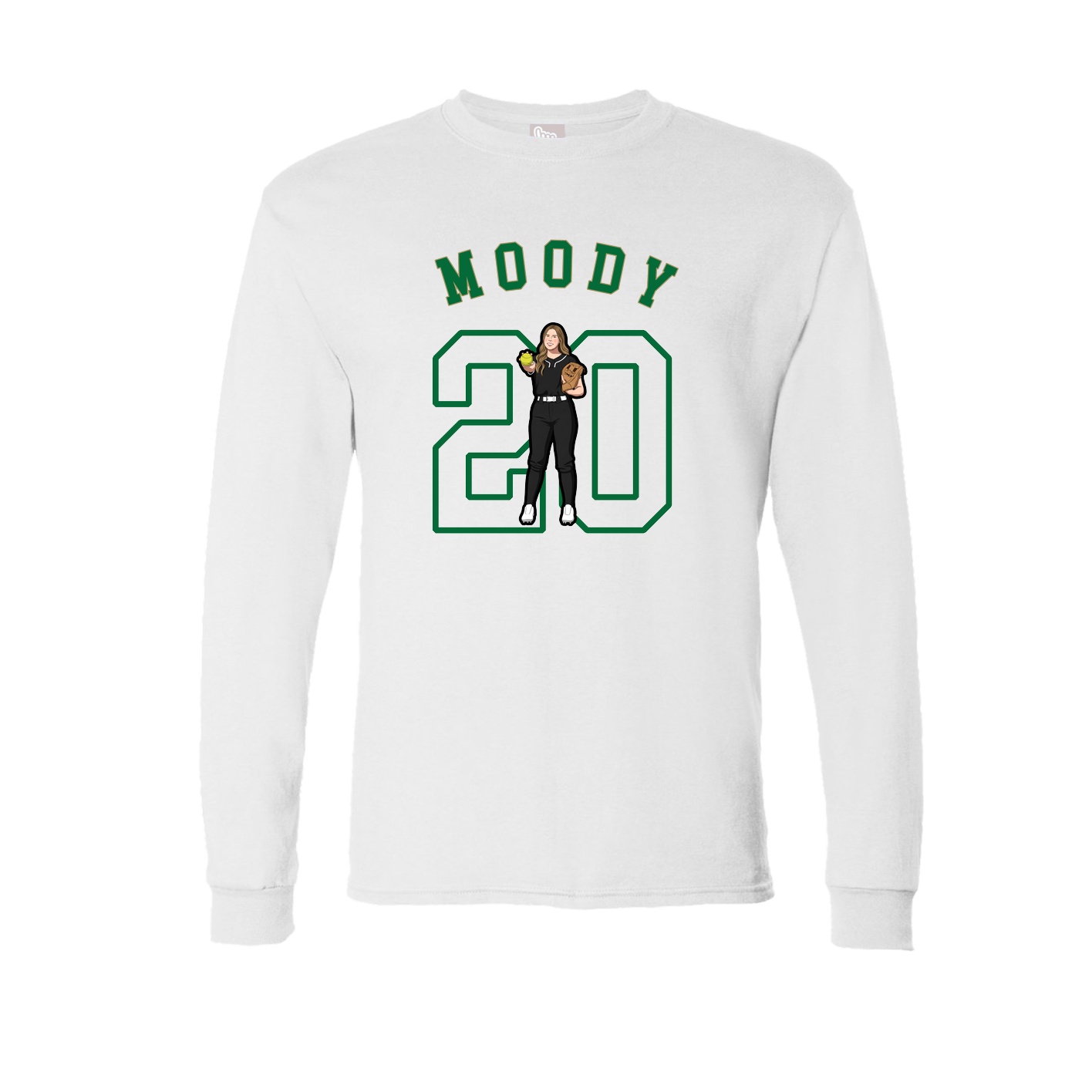 Long Sleeve Tee — Shirsey Arch in White