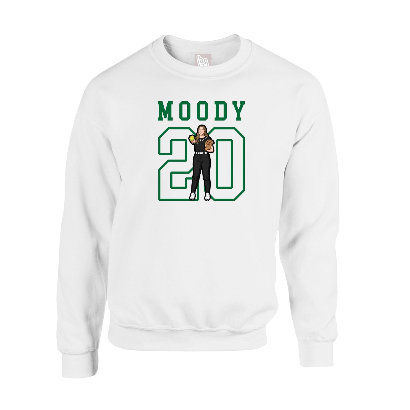 Fleece Crew — Shirsey in White