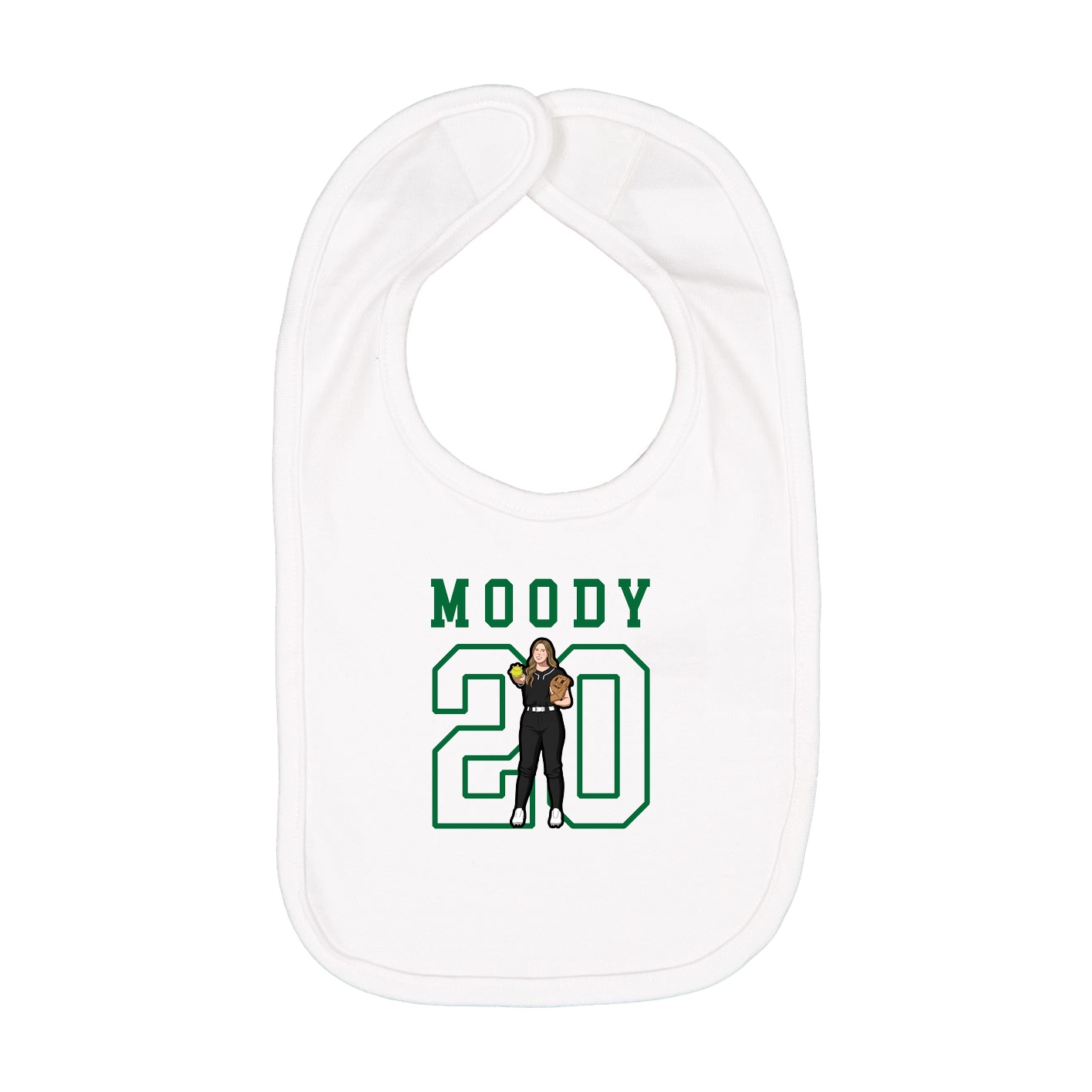 Infant Bib — Shirsey in White