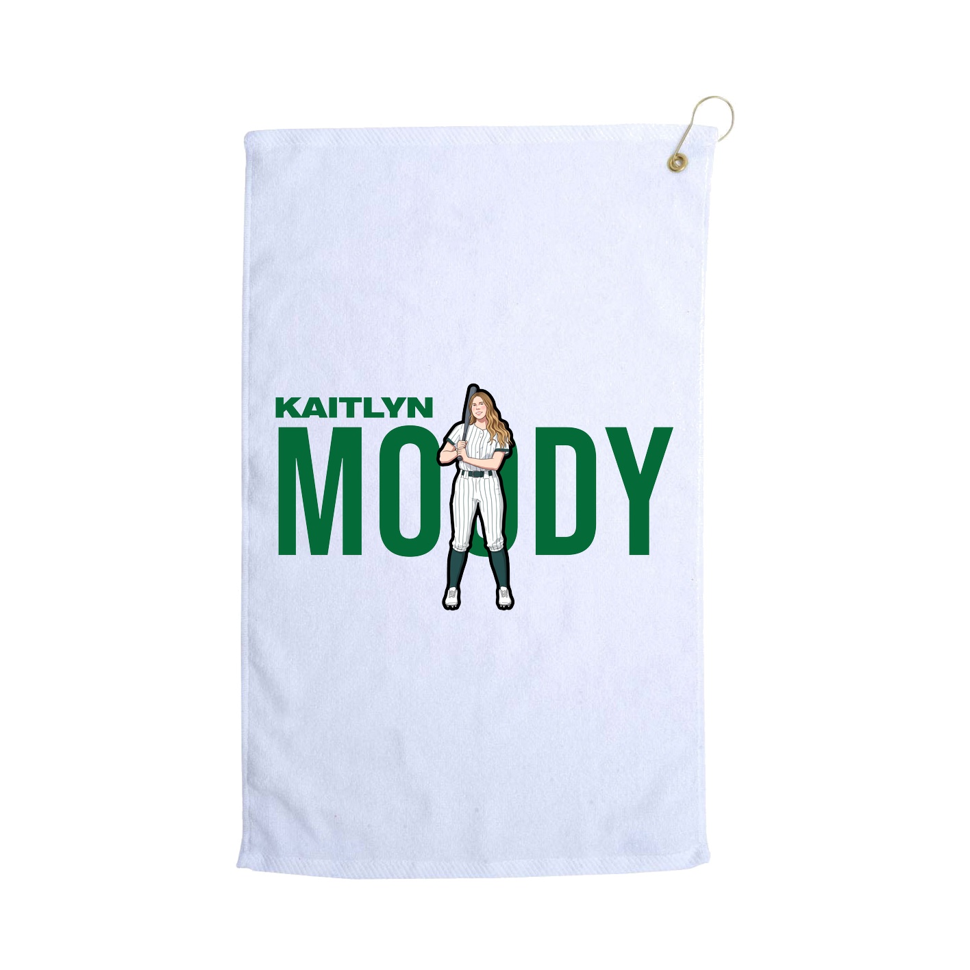 Golf Towel — Player Name in White