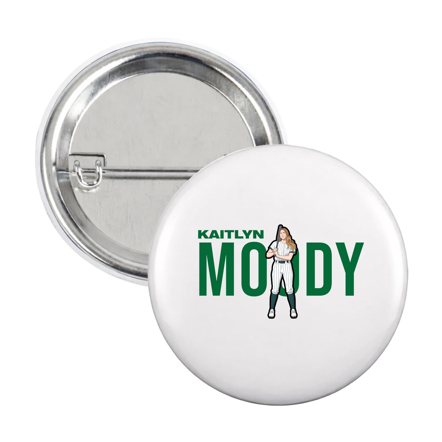 Game Day Button — Player Name in White