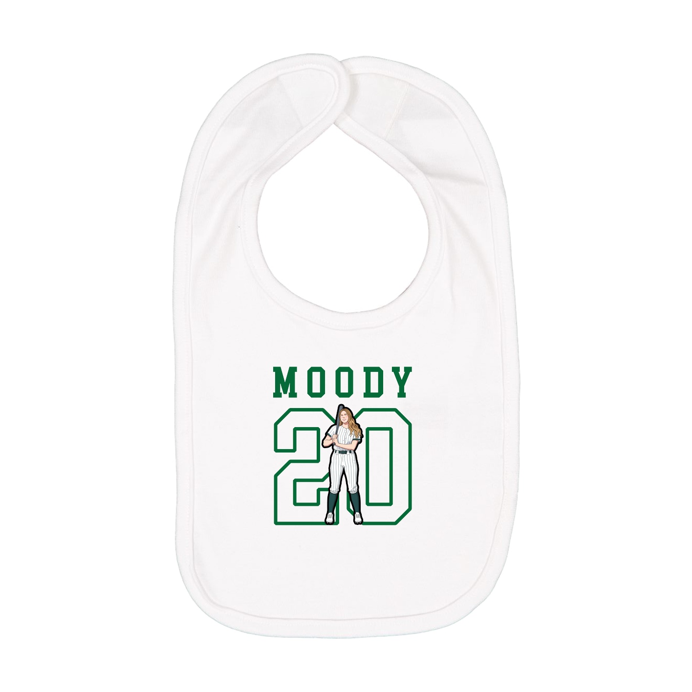 Infant Bib — Shirsey in White
