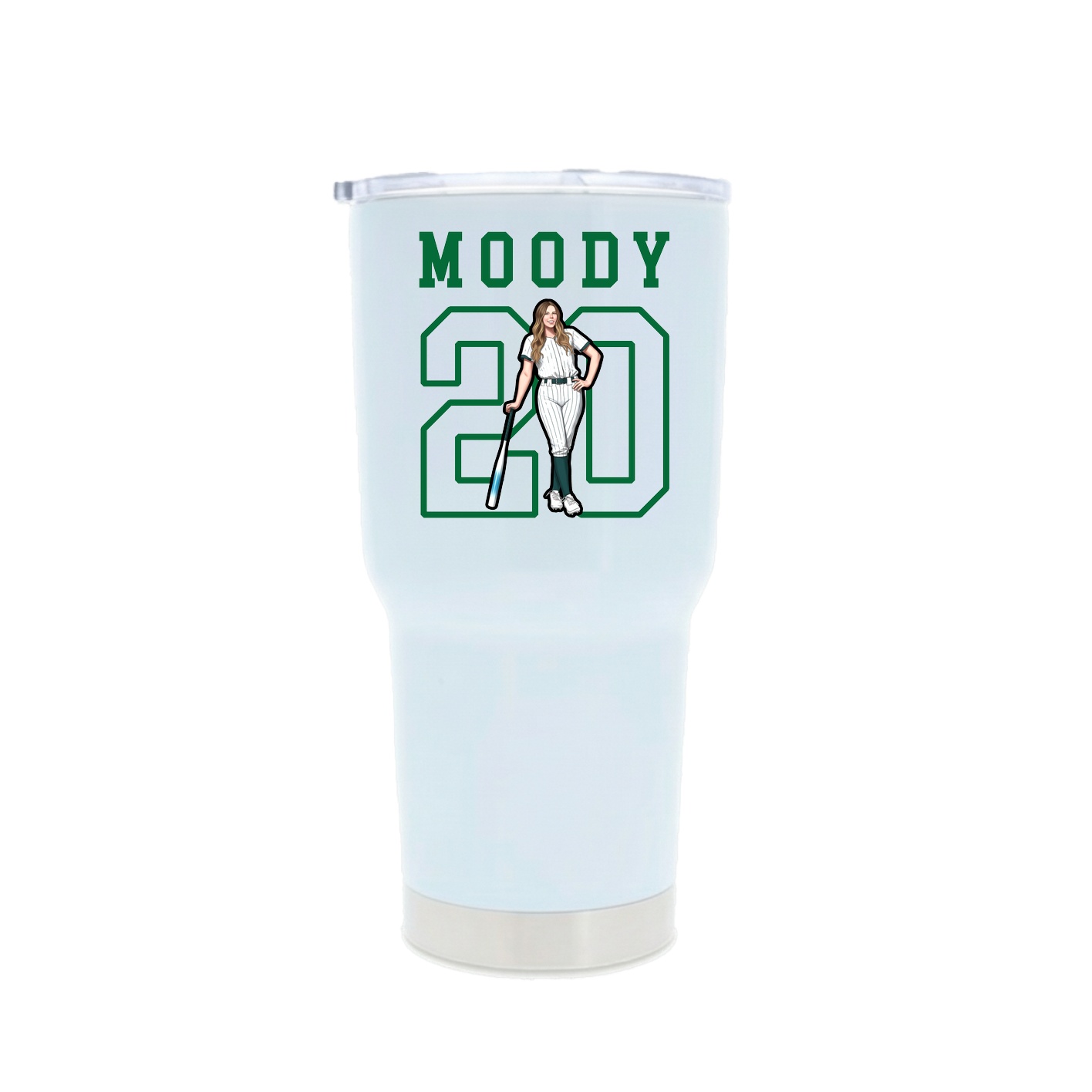 30oz Stainless Steel Tumbler — Shirsey in White