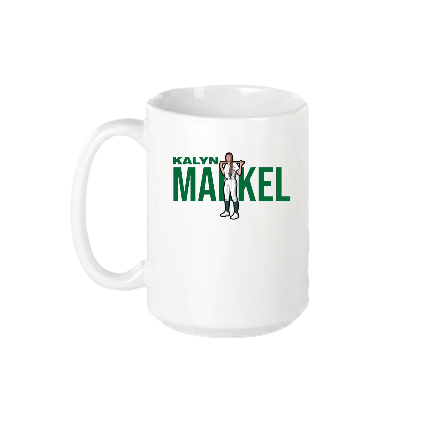 15oz Coffee Mug — Player Name in White
