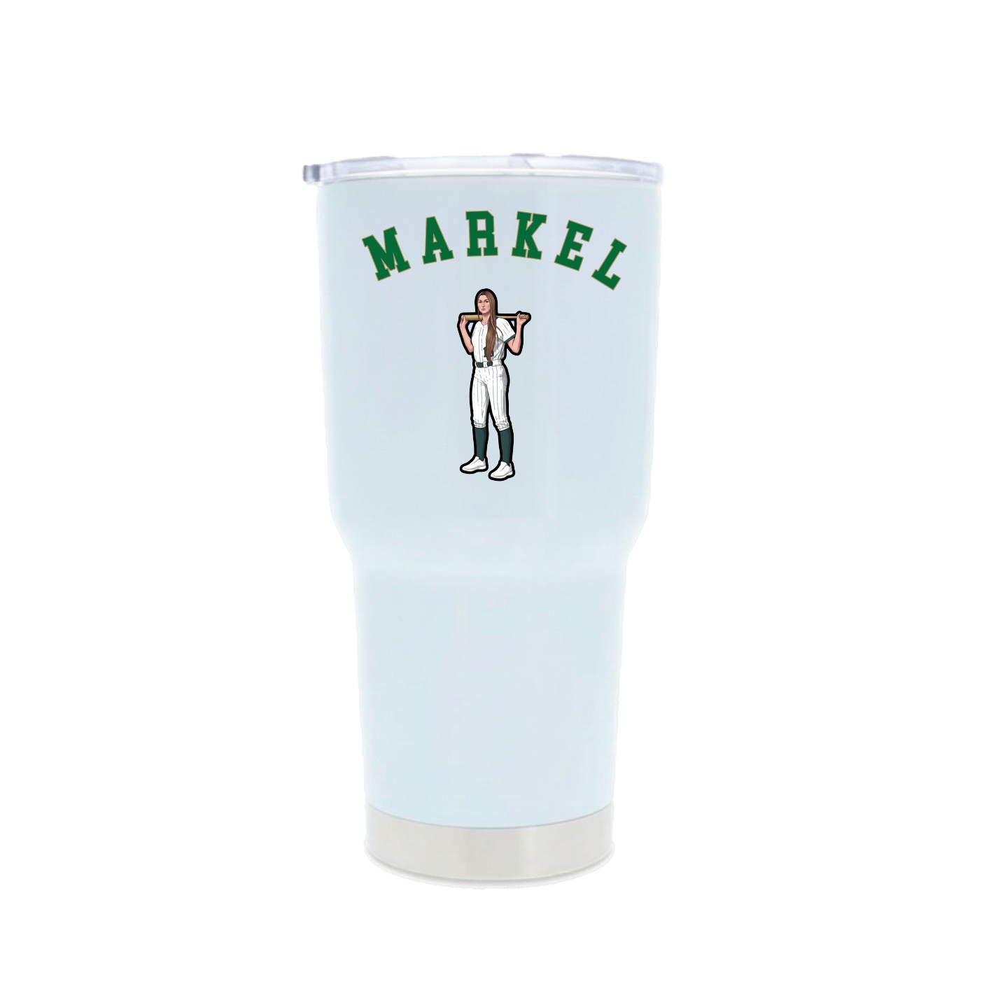 30oz Stainless Steel Tumbler — Shirsey Arch in White