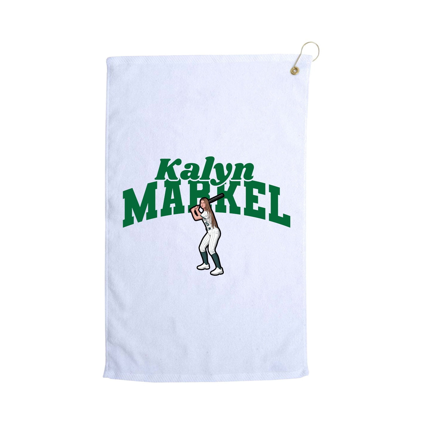 Golf Towel — Signature Arch in White