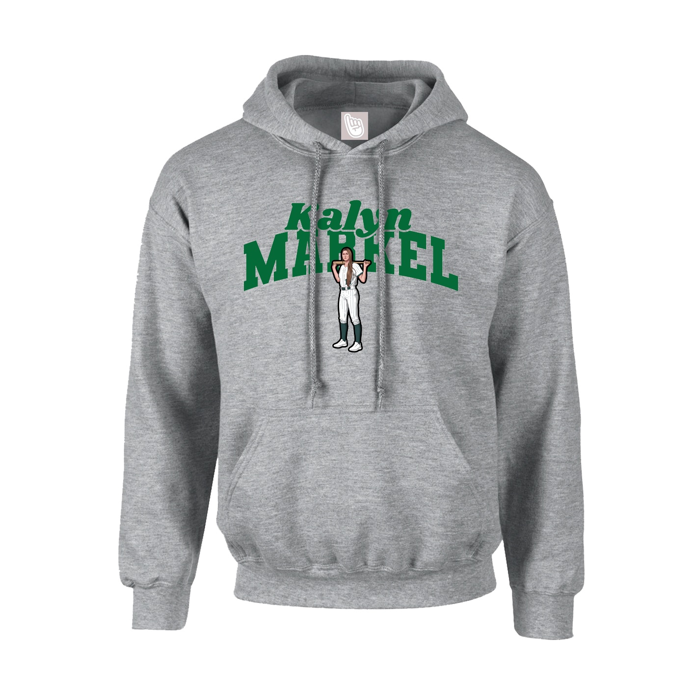 Youth Hoodie — Signature Arch in Grey