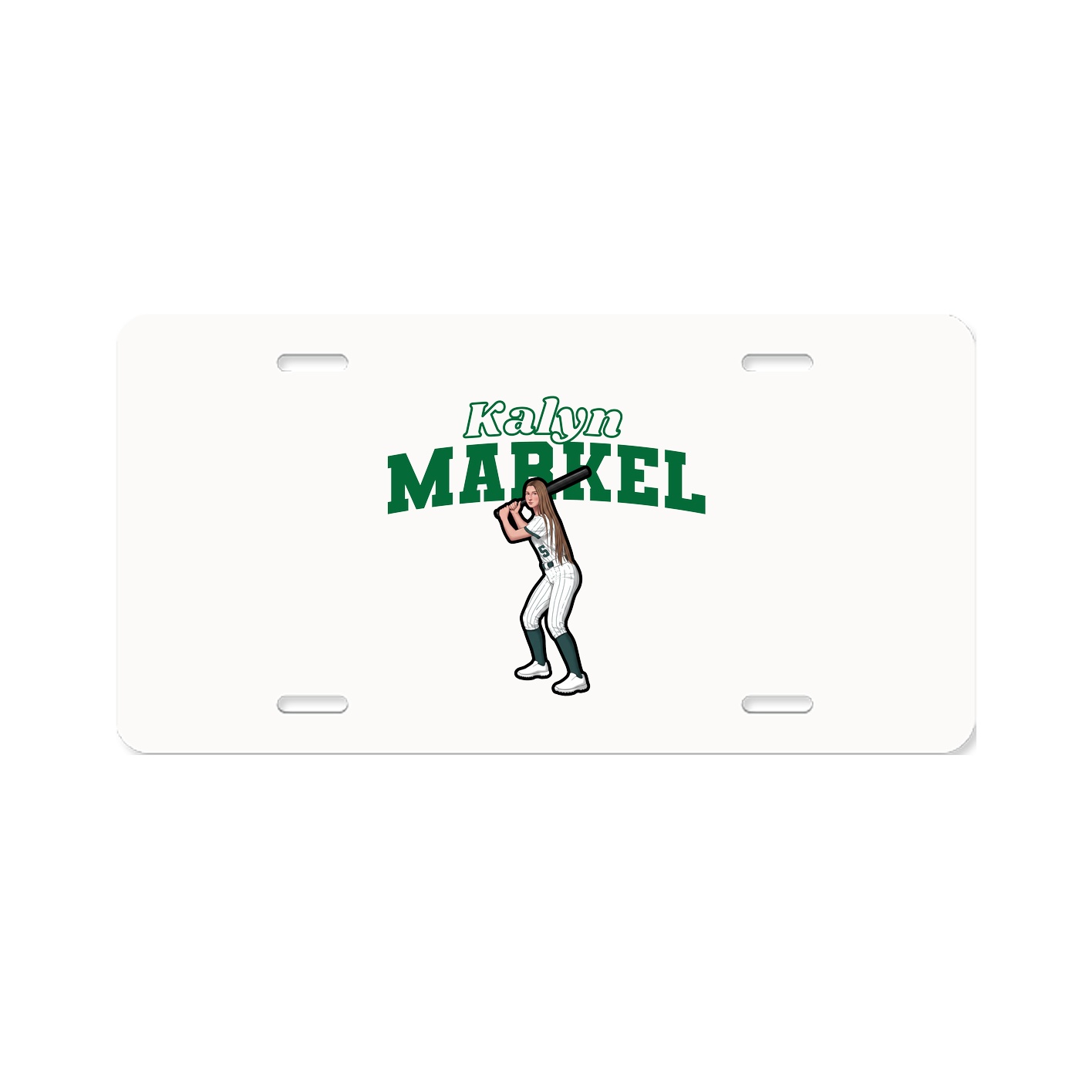 License Plate — Name Arch in Classic